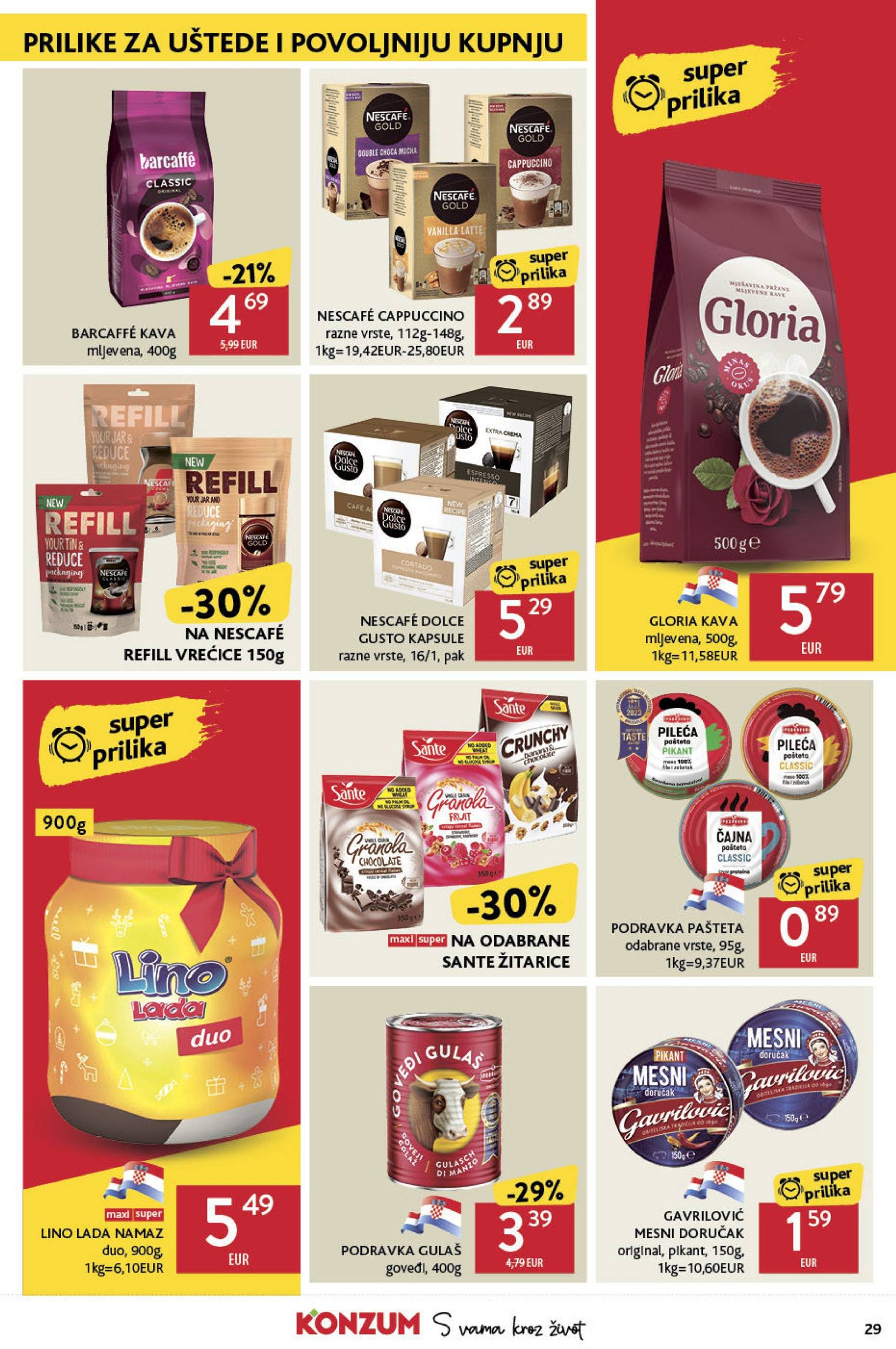 Konzum katalog vrijedi od 31.10. do 06.11. 29