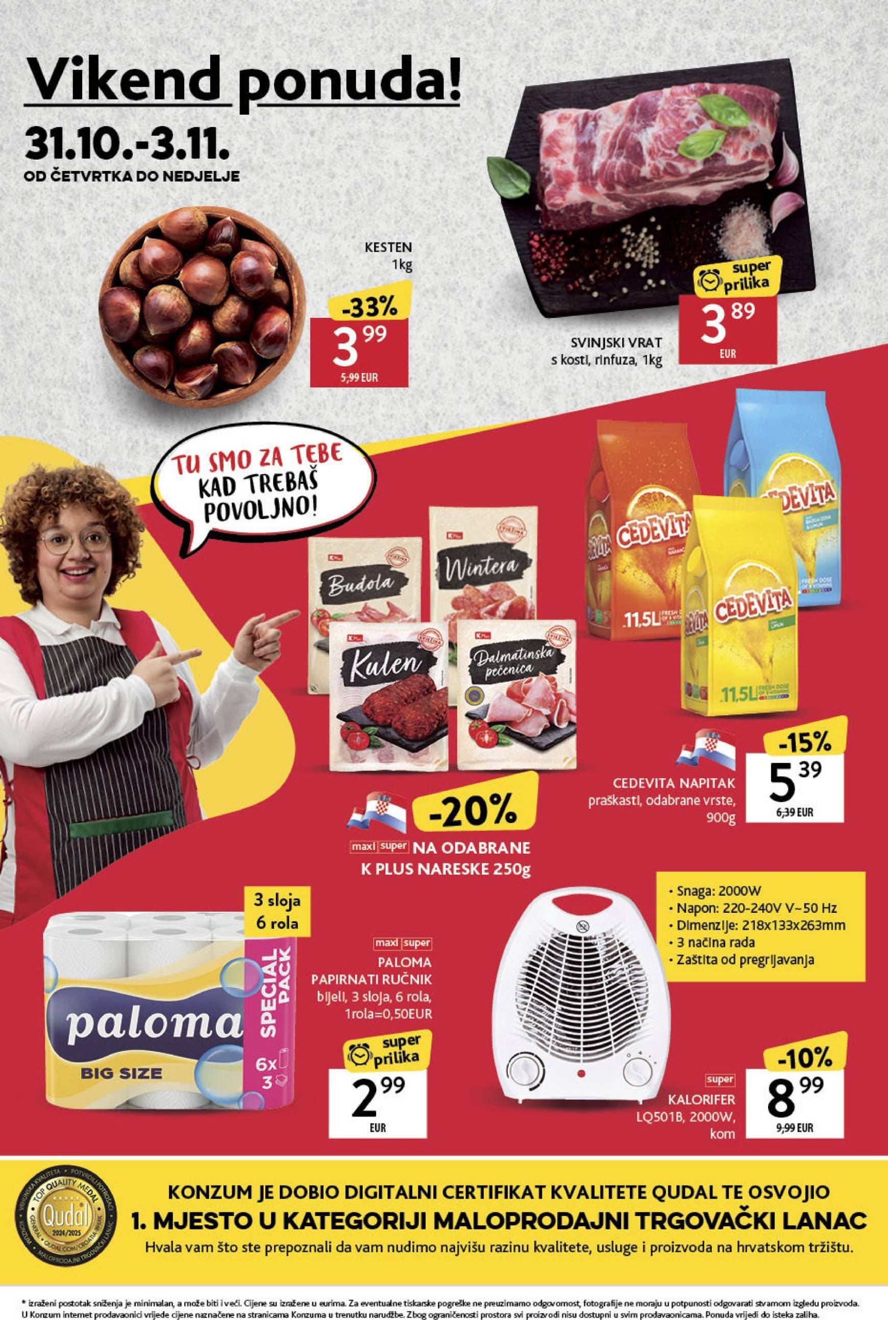 Konzum katalog vrijedi od 31.10. do 06.11. 43