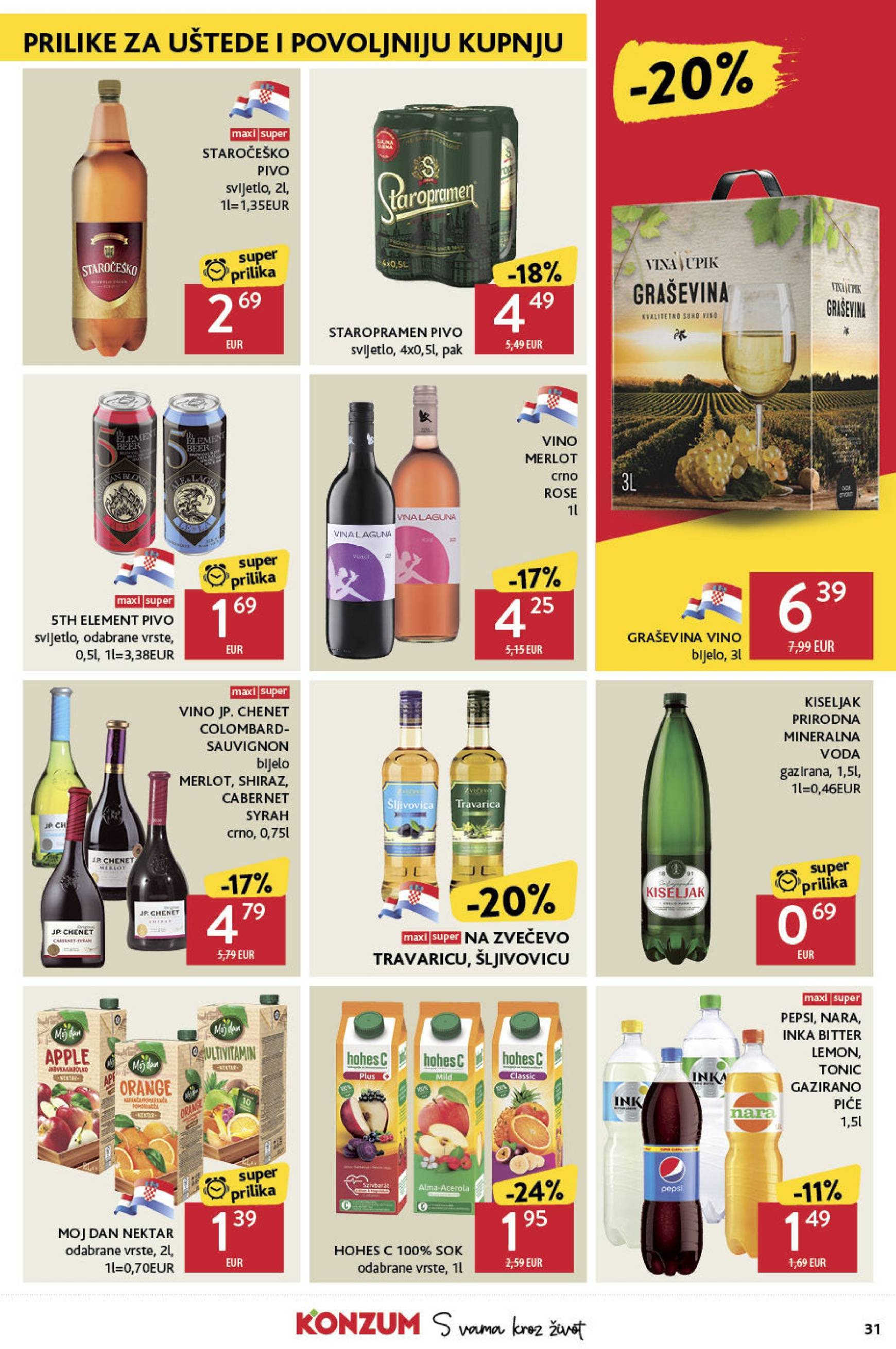 Konzum katalog vrijedi od 31.10. do 06.11. 31