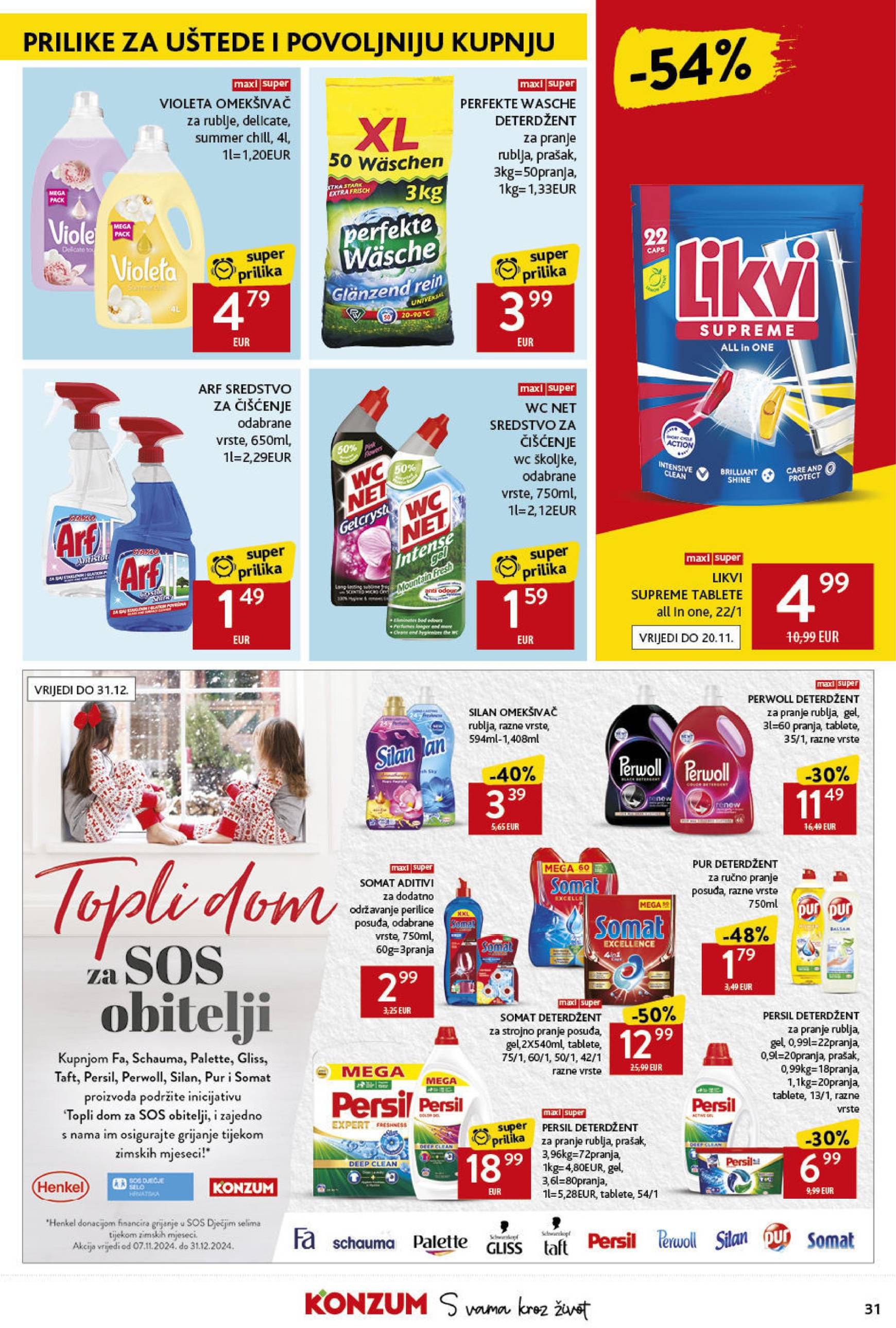 Konzum katalog vrijedi od 07.11. do 13.11. 31