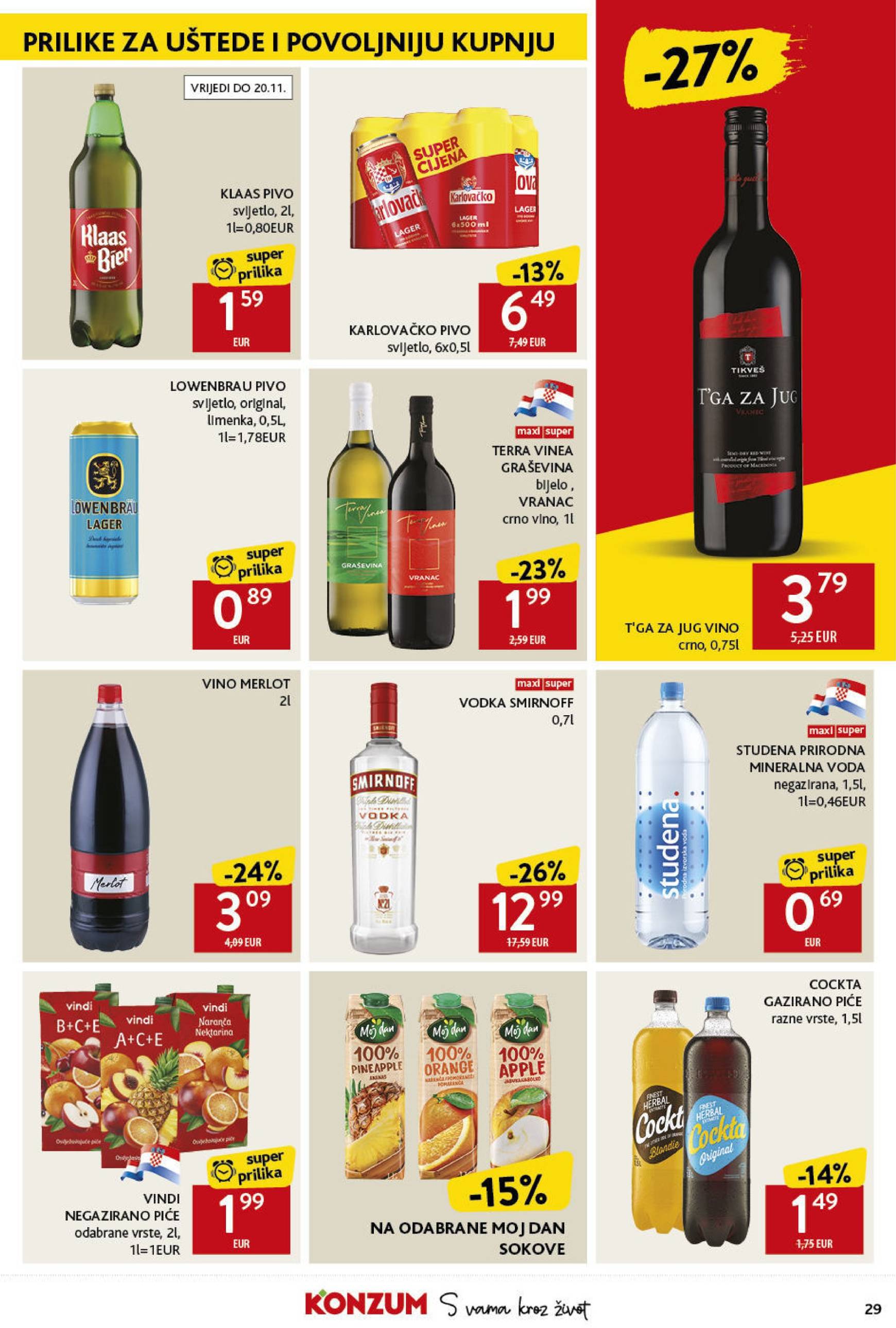 Konzum katalog vrijedi od 07.11. do 13.11. 29