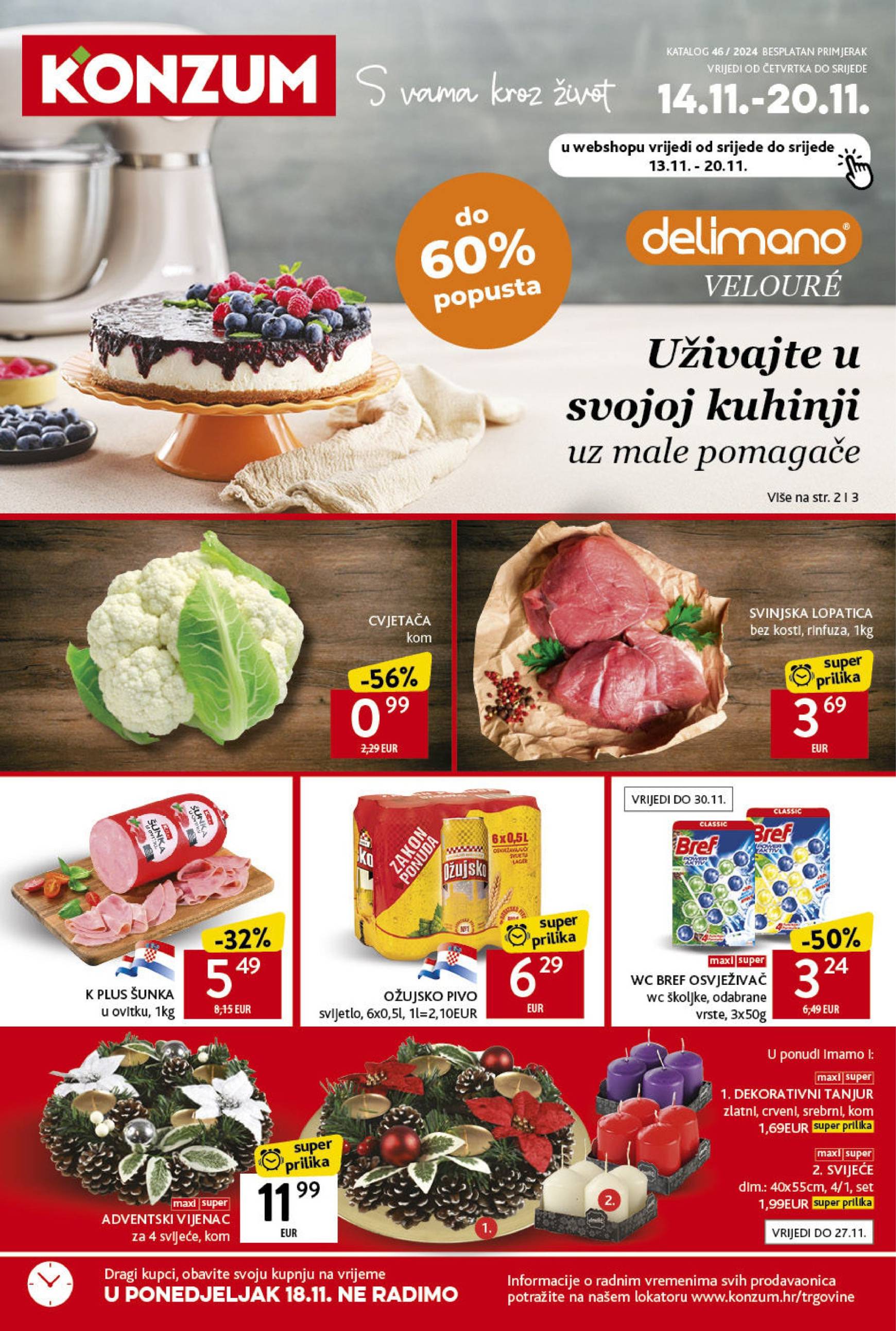 Konzum katalog vrijedi od 14.11. do 20.11.