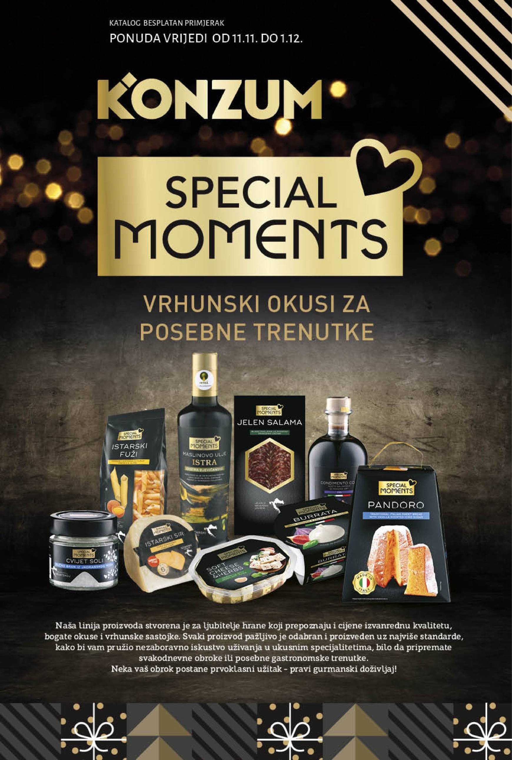 Konzum - Katalog Special Moments katalog vrijedi od 11.11. do 01.12.