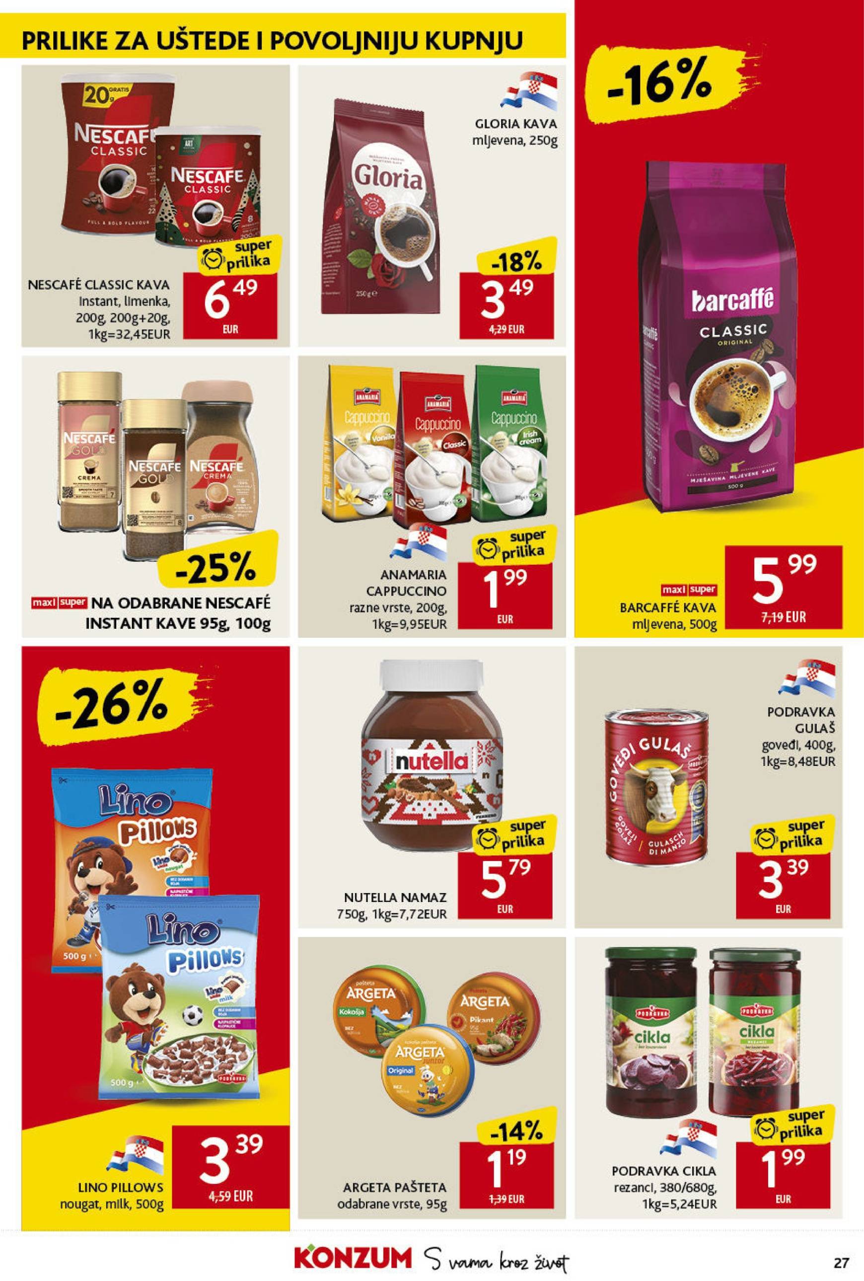 Konzum katalog vrijedi od 21.11. do 27.11. 27