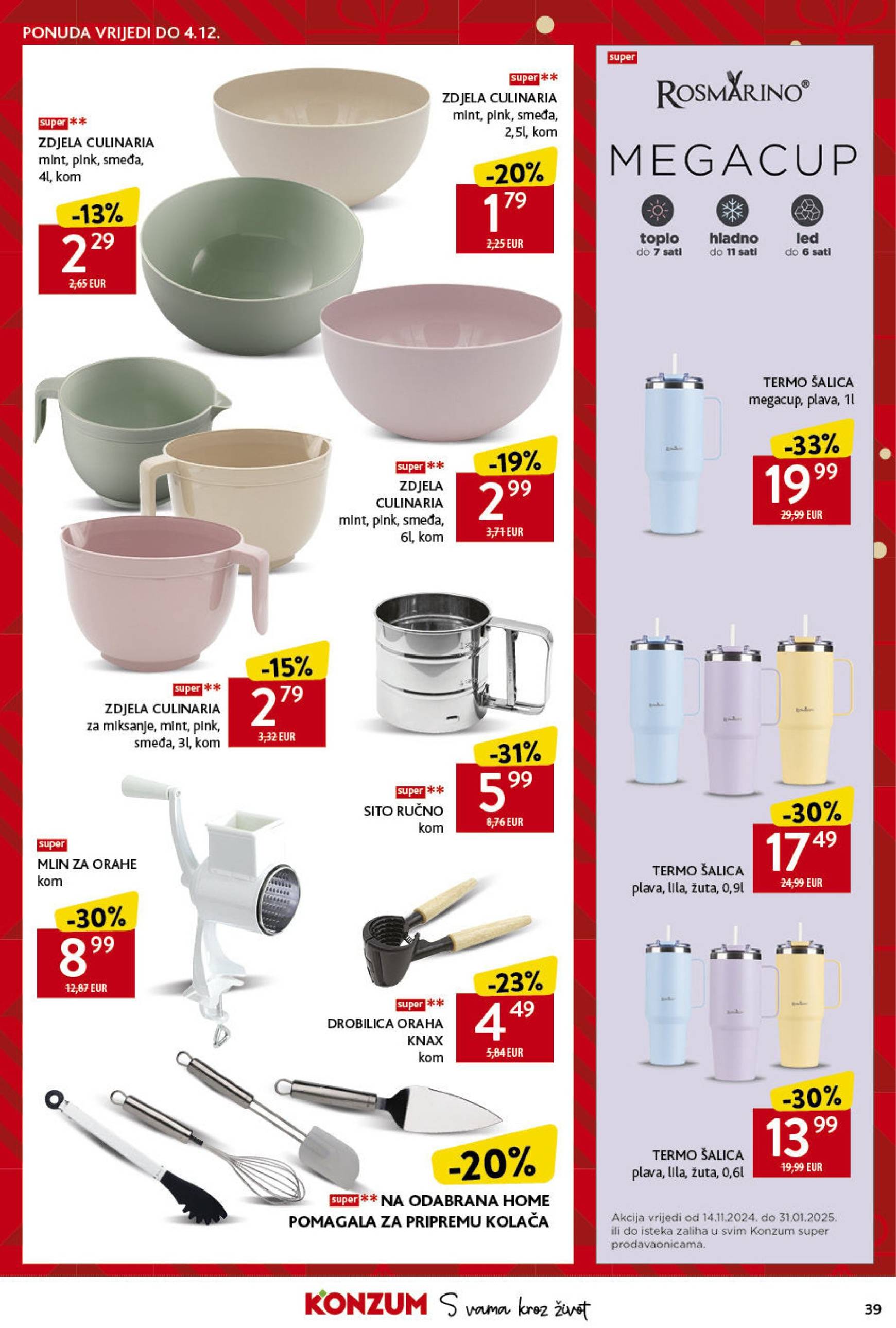 Konzum katalog vrijedi od 21.11. do 27.11. 39