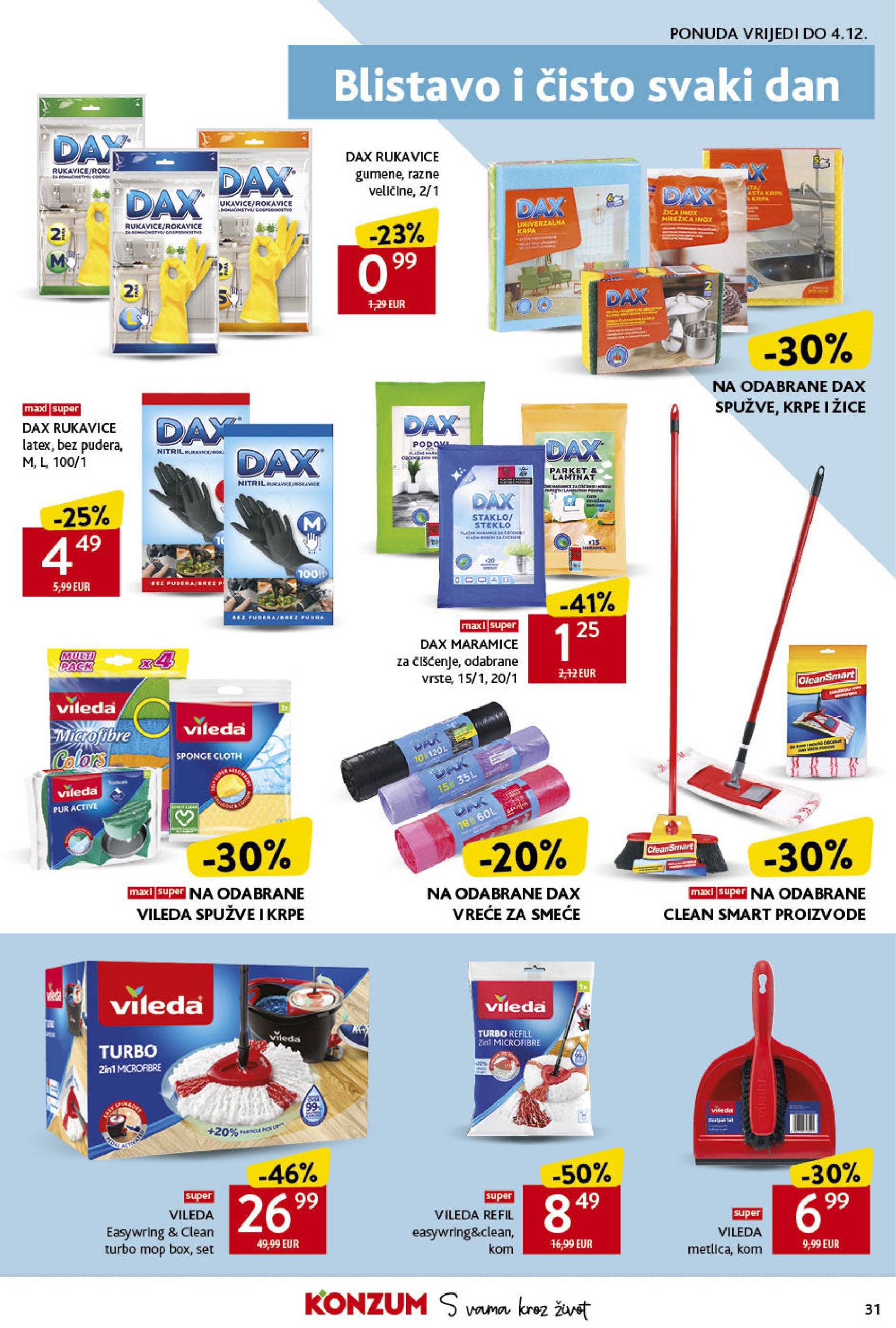 Konzum katalog vrijedi od 21.11. do 27.11. 31