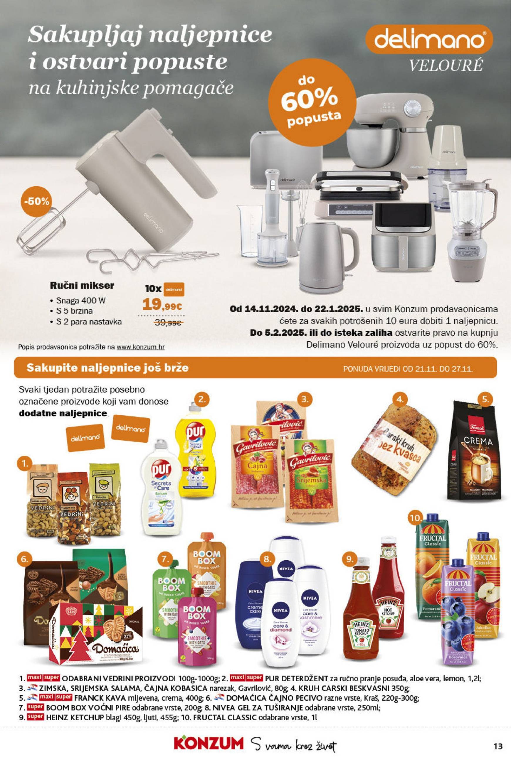 Konzum katalog vrijedi od 21.11. do 27.11. 13