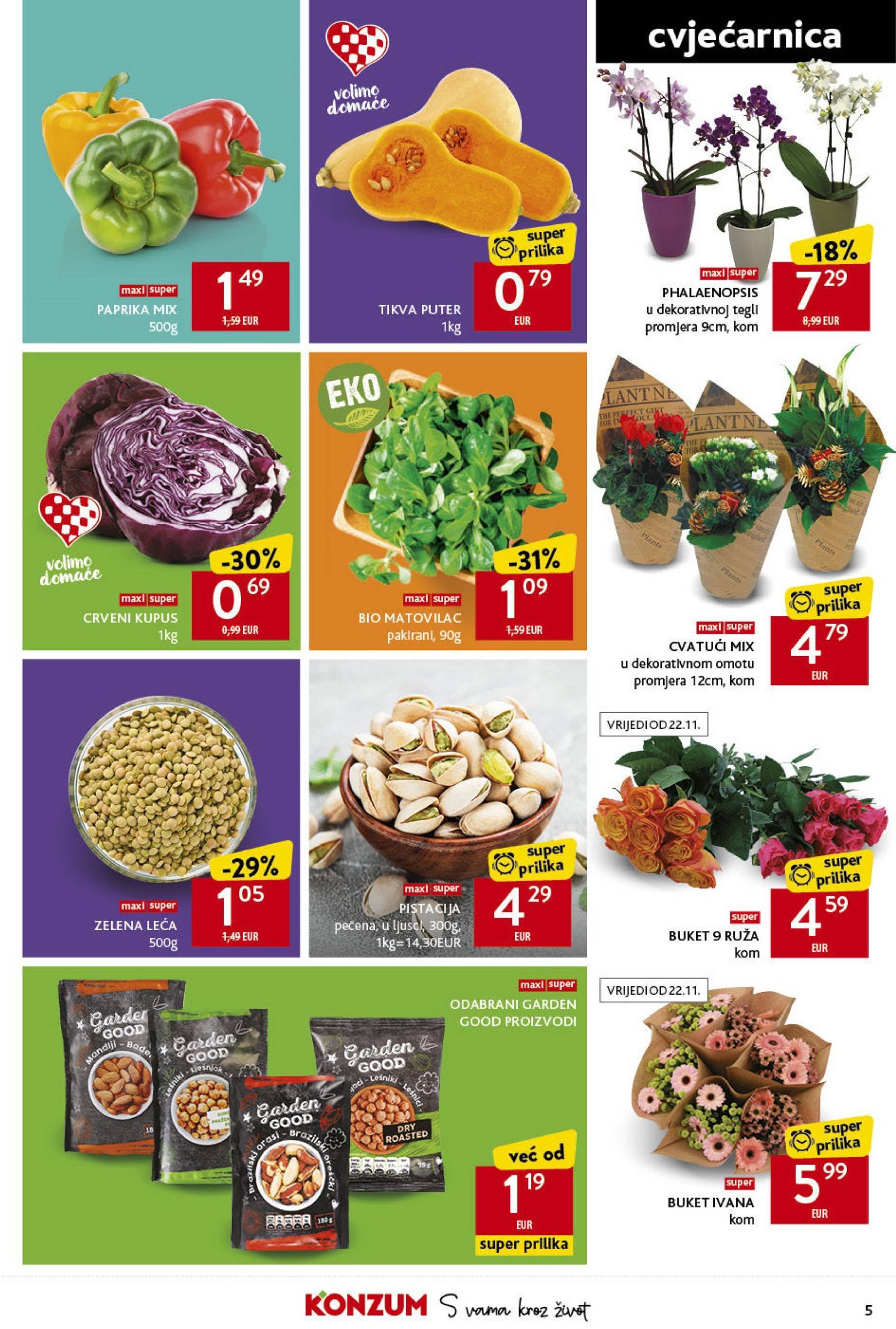 Konzum katalog vrijedi od 21.11. do 27.11. 5