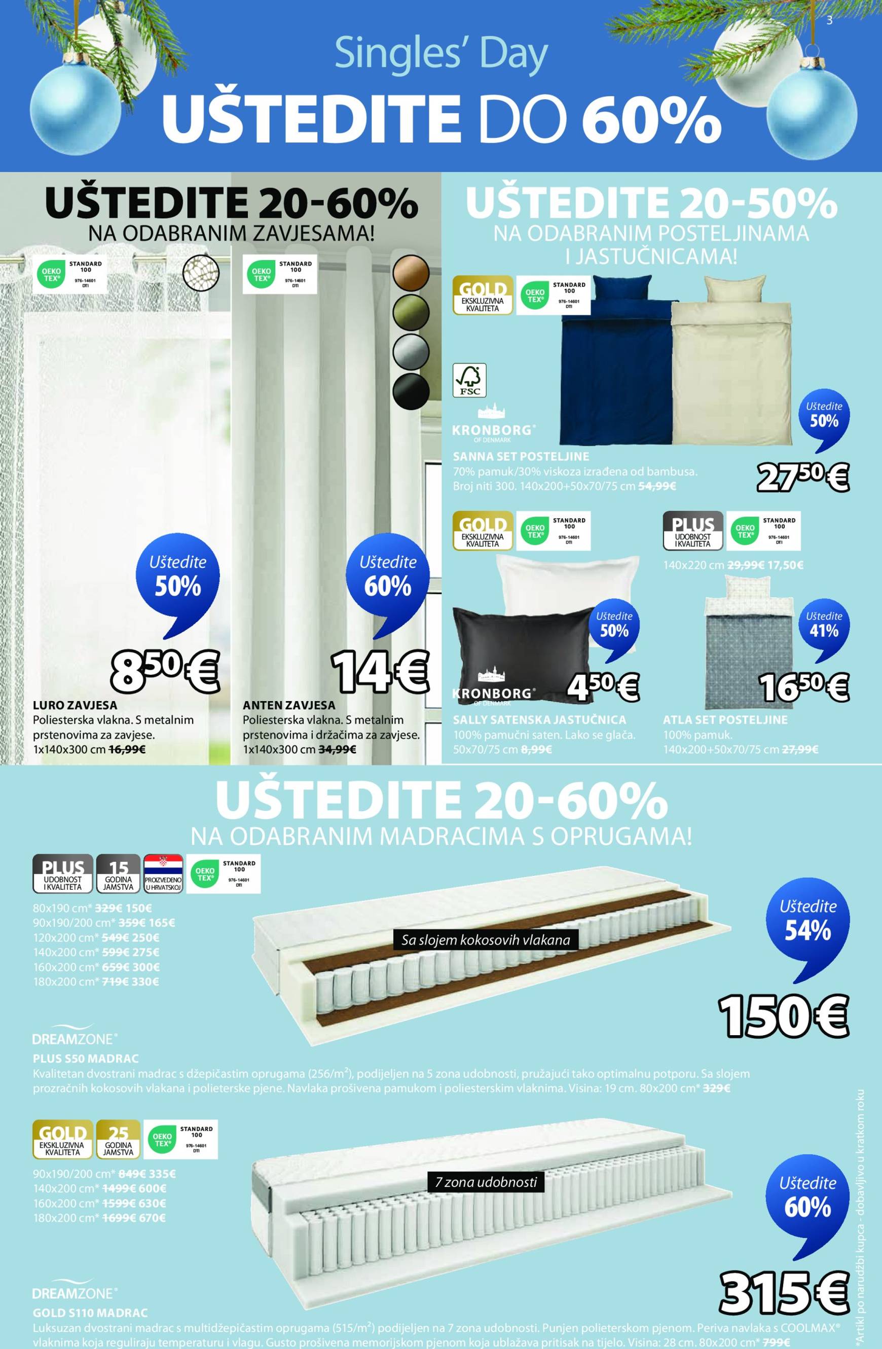 JYSK katalog vrijedi od 06.11. do 01.12. 3