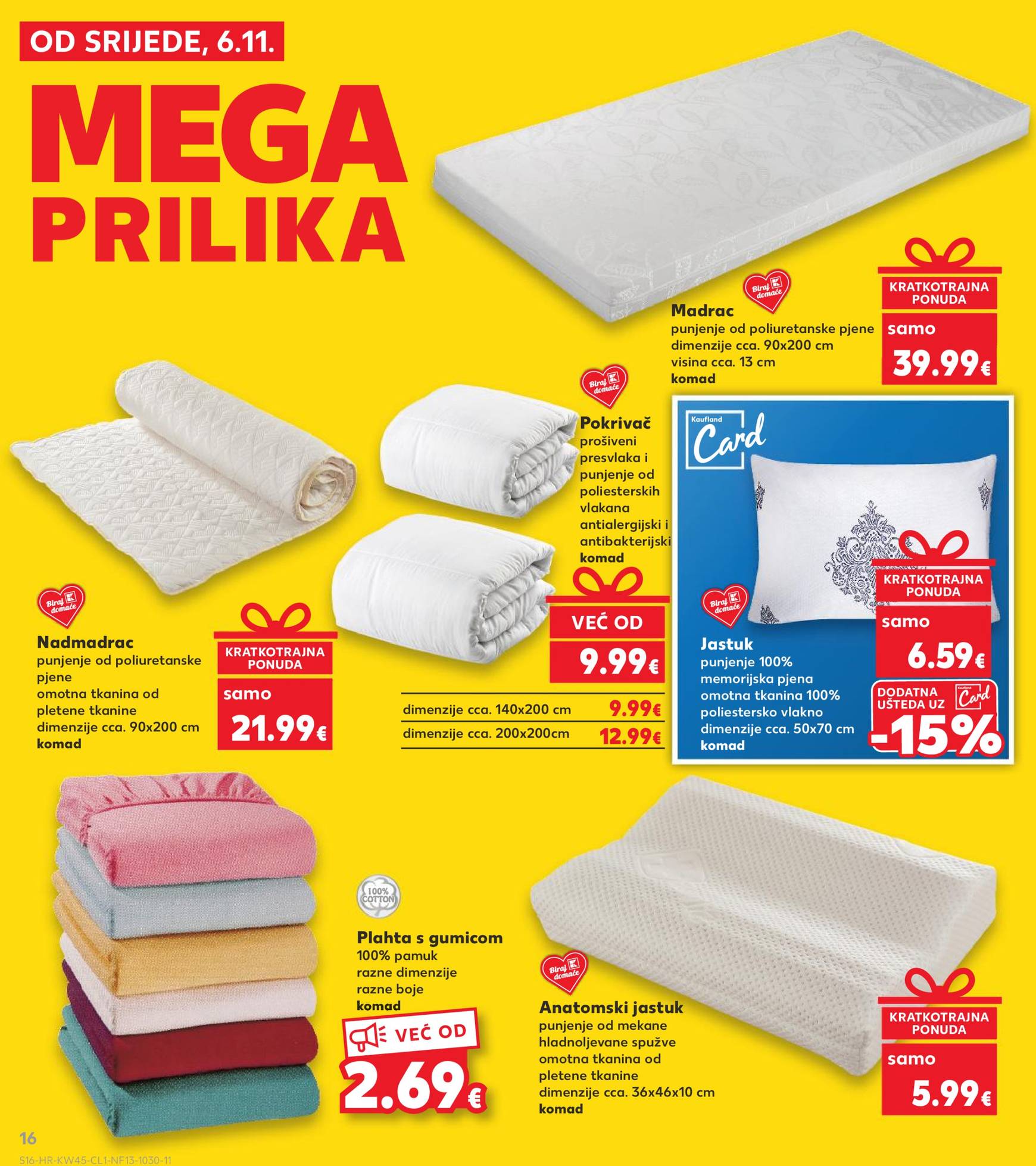 Kaufland - Mega Prilika katalog vrijedi od 06.11. do 12.11. 16