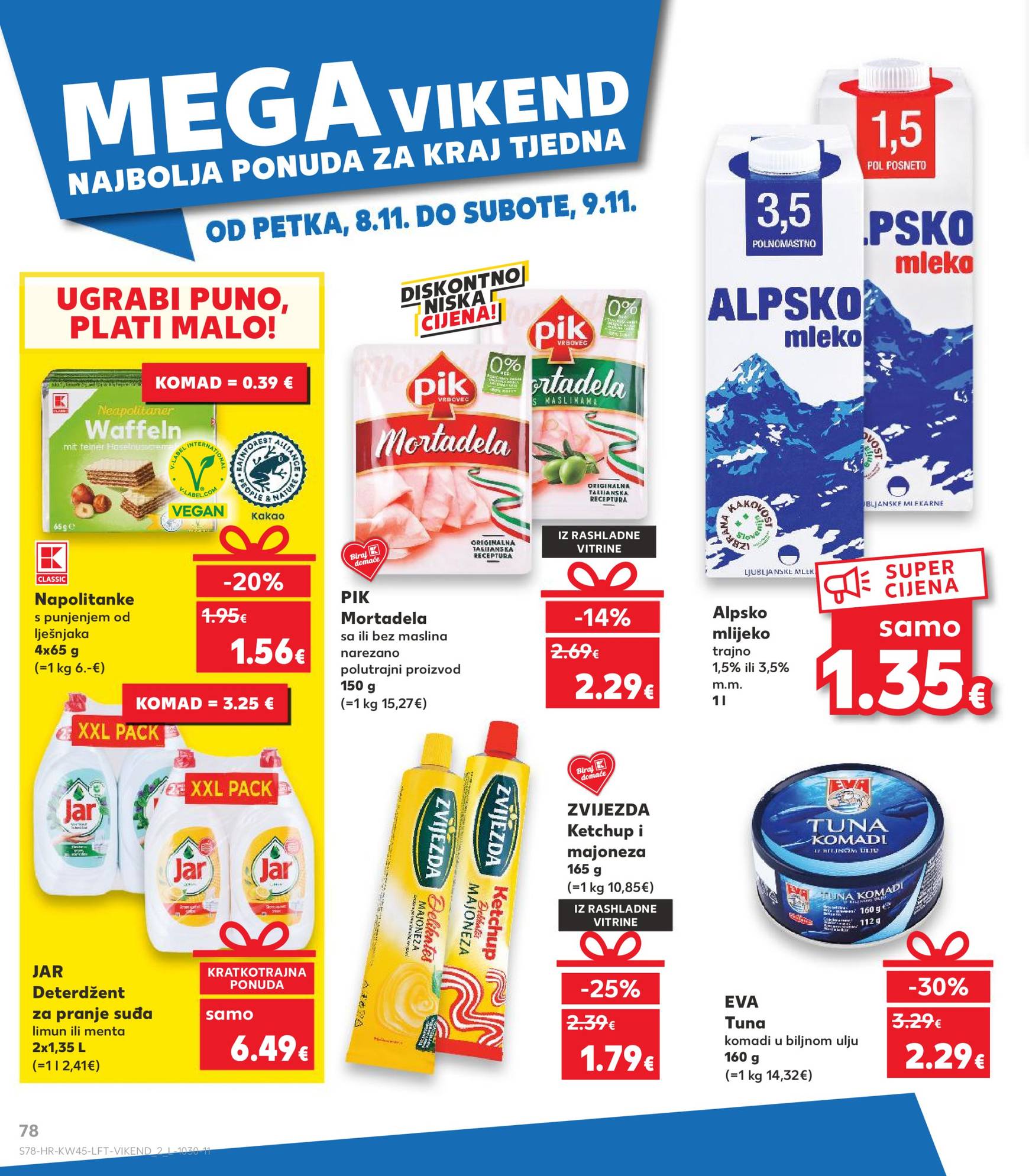 Kaufland katalog vrijedi od 06.11. do 12.11. 78