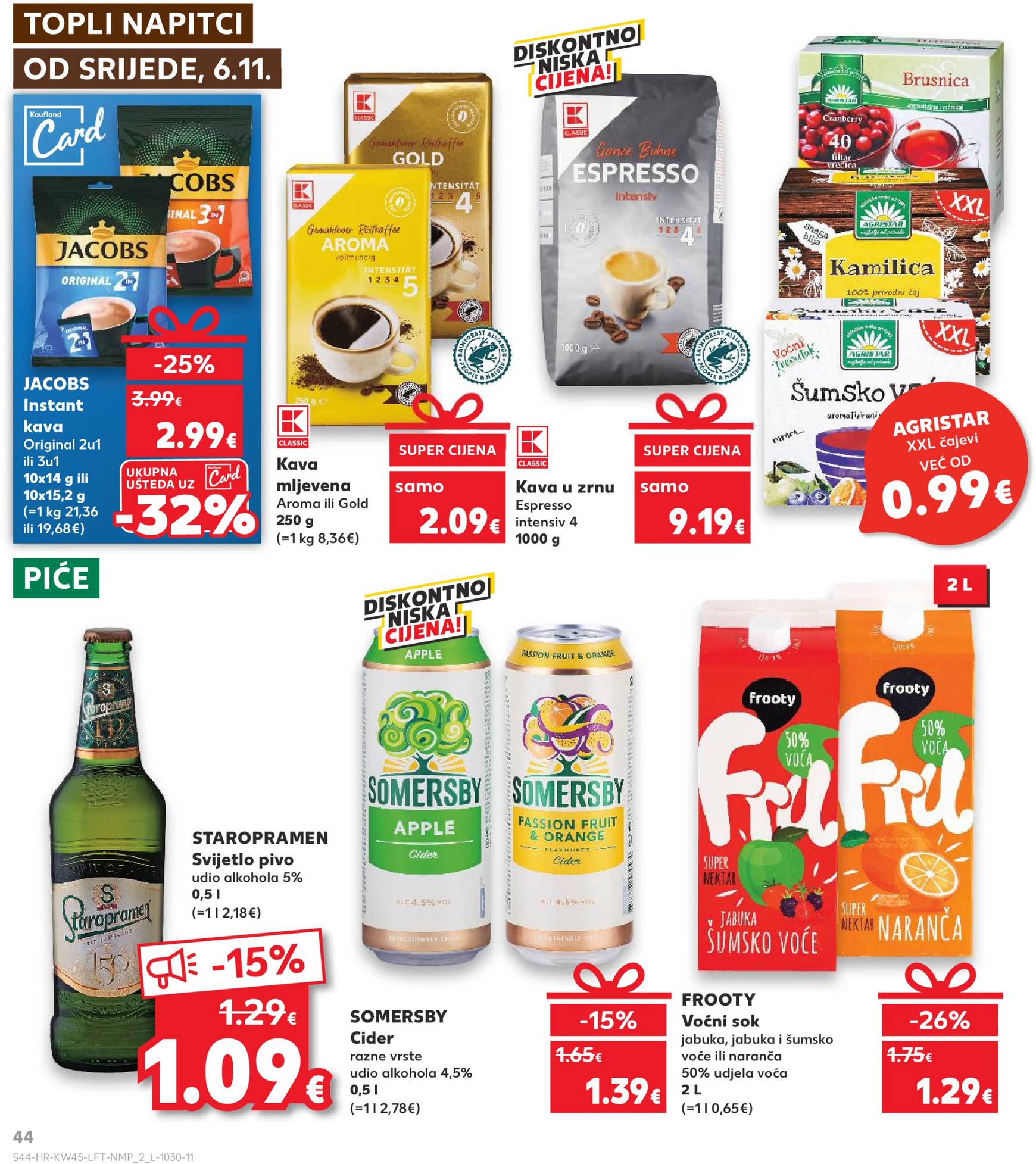 Kaufland katalog vrijedi od 06.11. do 12.11. 44