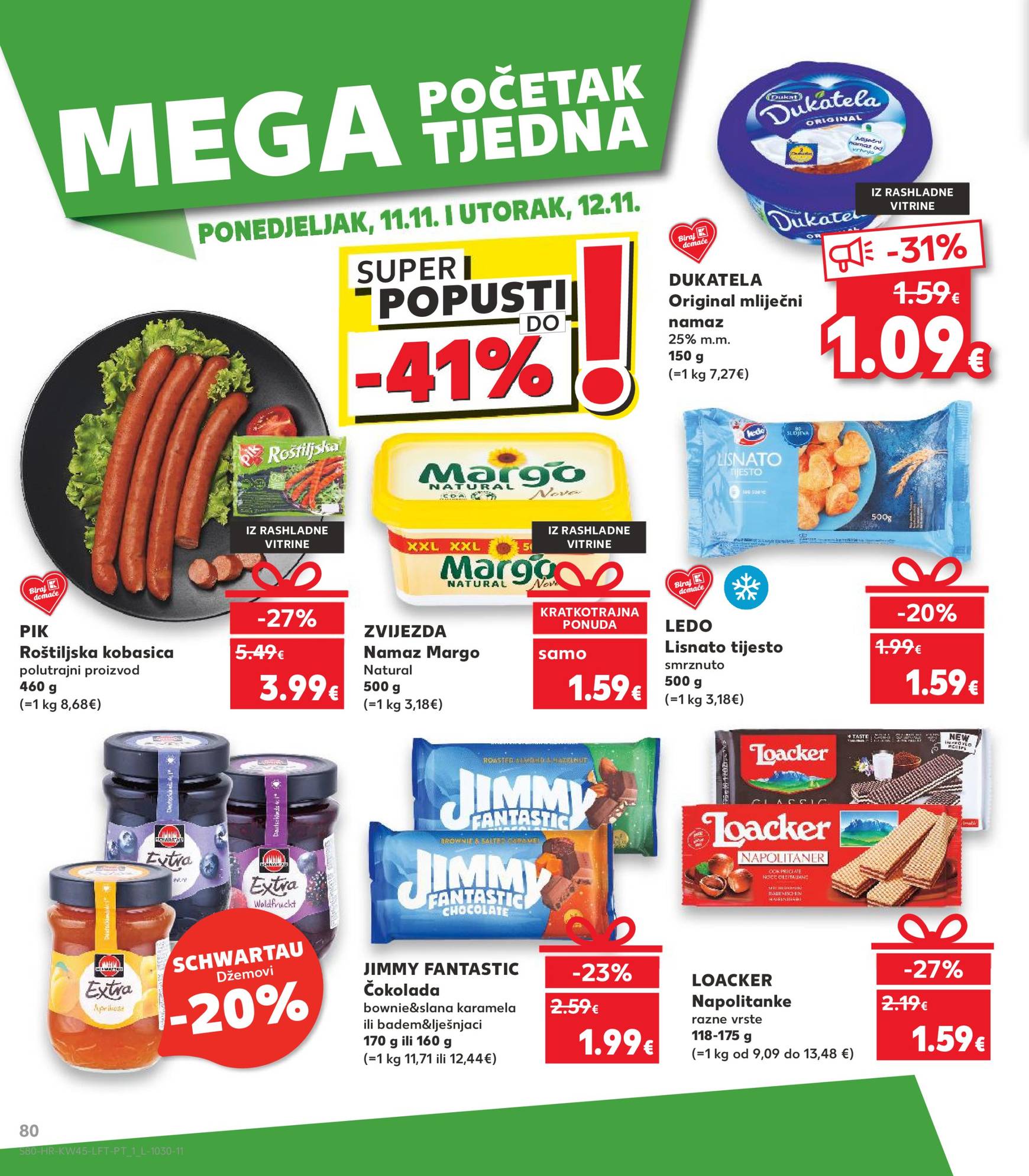 Kaufland katalog vrijedi od 06.11. do 12.11. 80