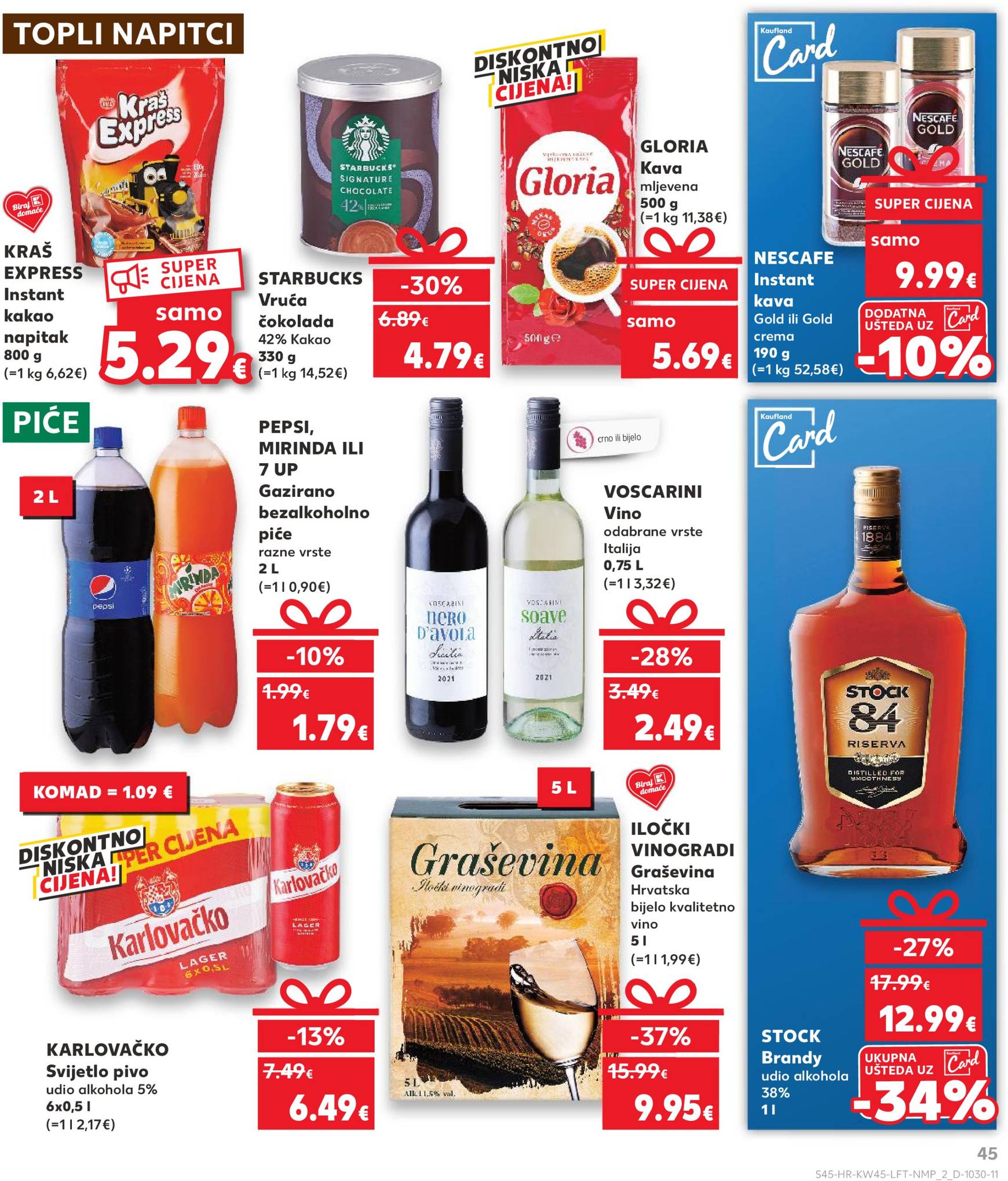 Kaufland katalog vrijedi od 06.11. do 12.11. 45