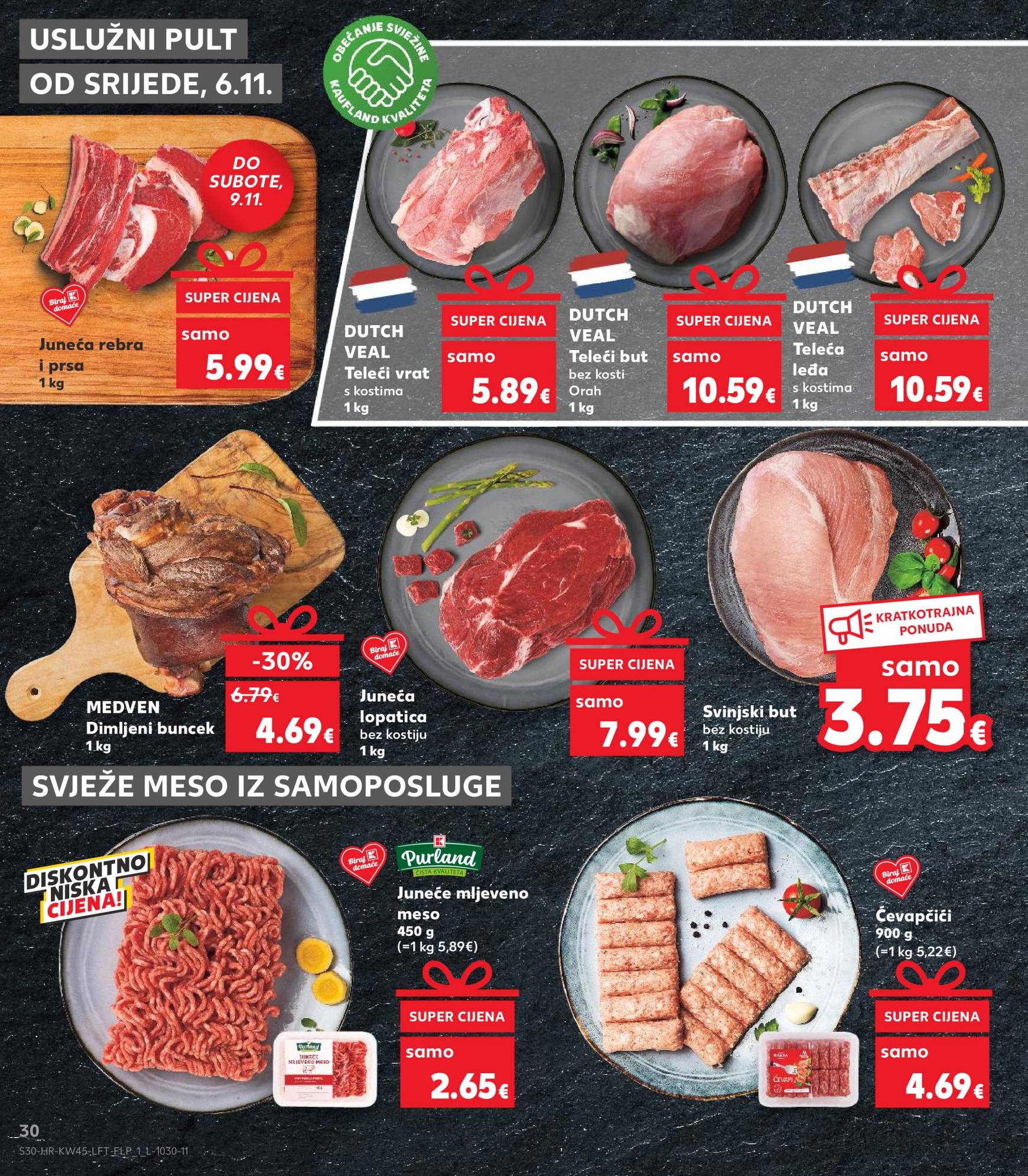 Kaufland katalog vrijedi od 06.11. do 12.11. 30