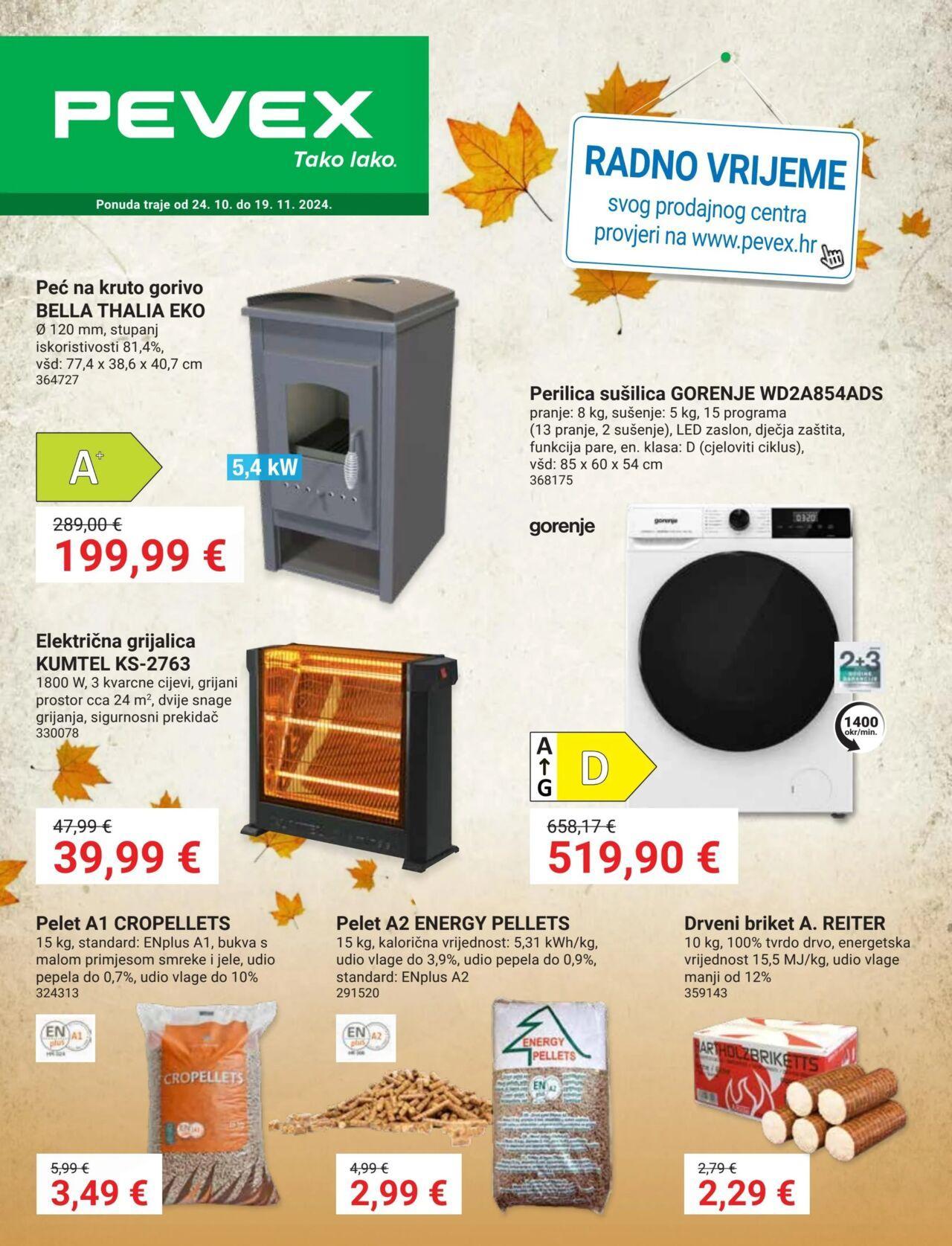 Katalog Pevex novi 24.10.2024 - 19.11.2024