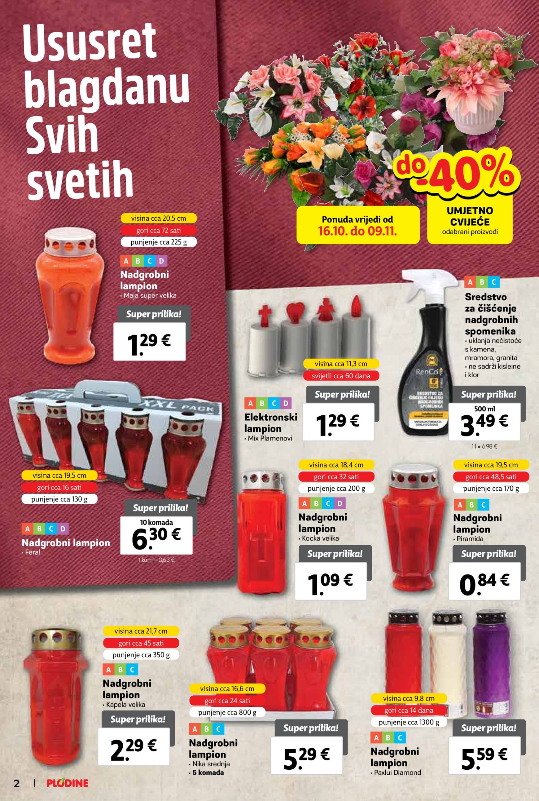 Plodine katalog vrijedi od 30.10. do 05.11. 2