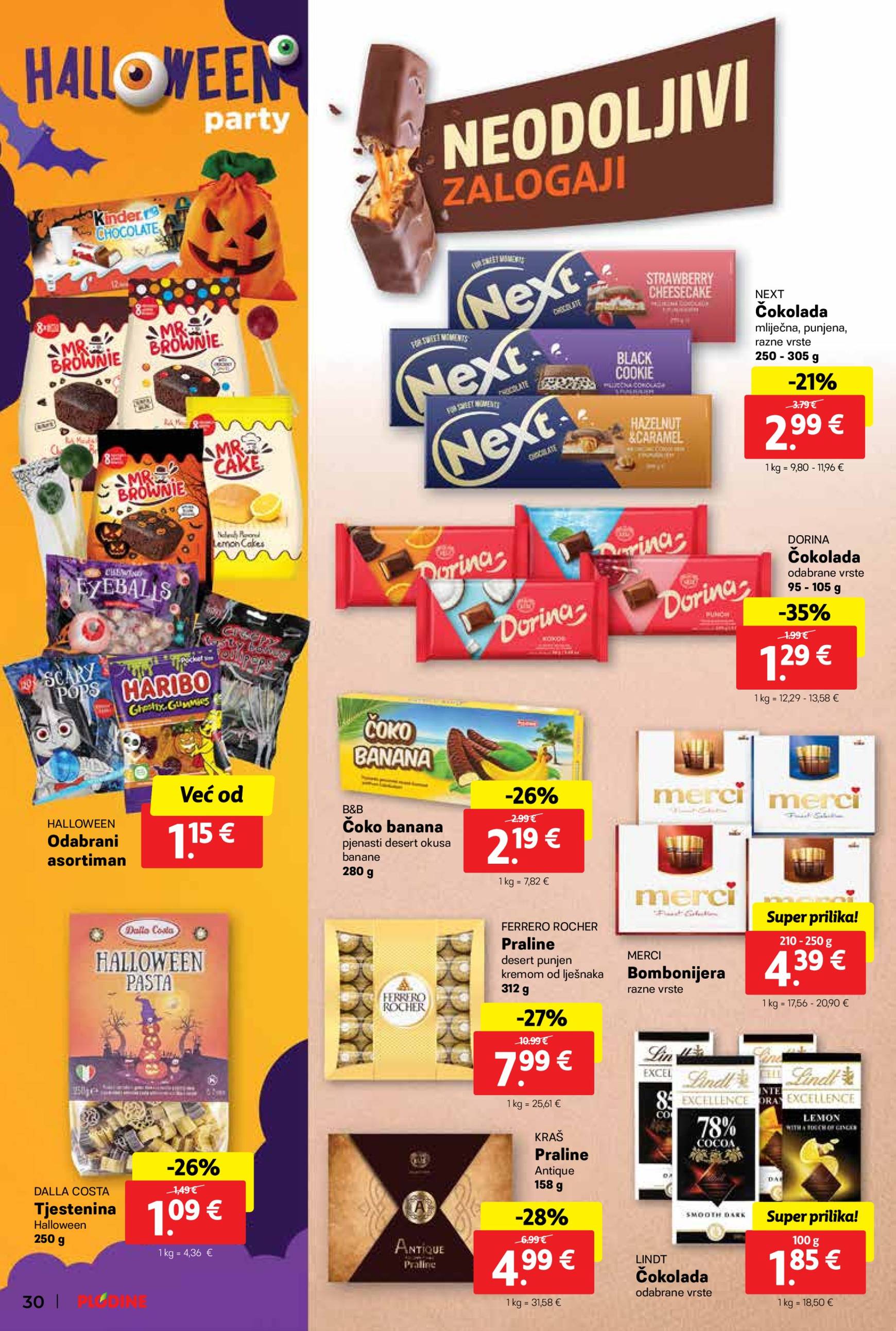 Plodine katalog vrijedi od 30.10. do 05.11. 30