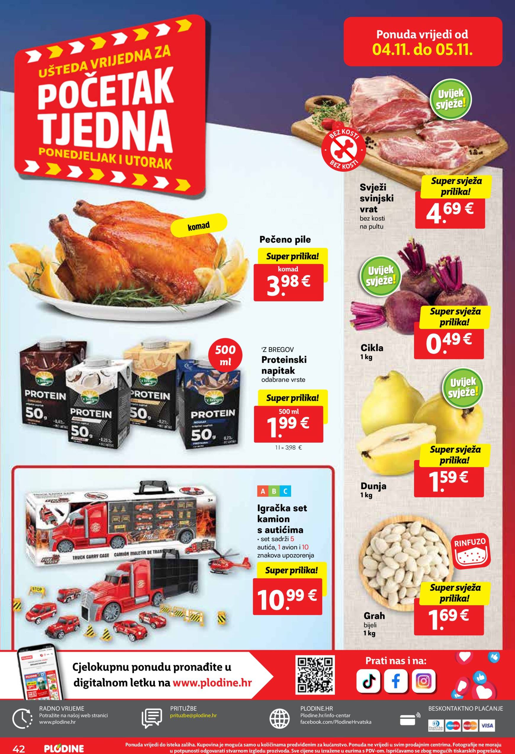 Plodine katalog vrijedi od 30.10. do 05.11. 42