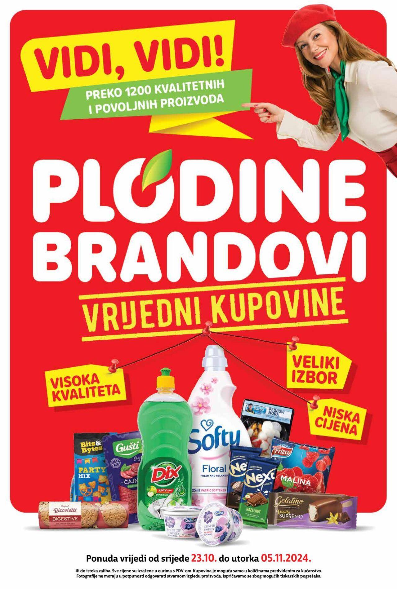 Katalog Plodine brandovi Plodine novi 23.10.2024 - 05.11.2024