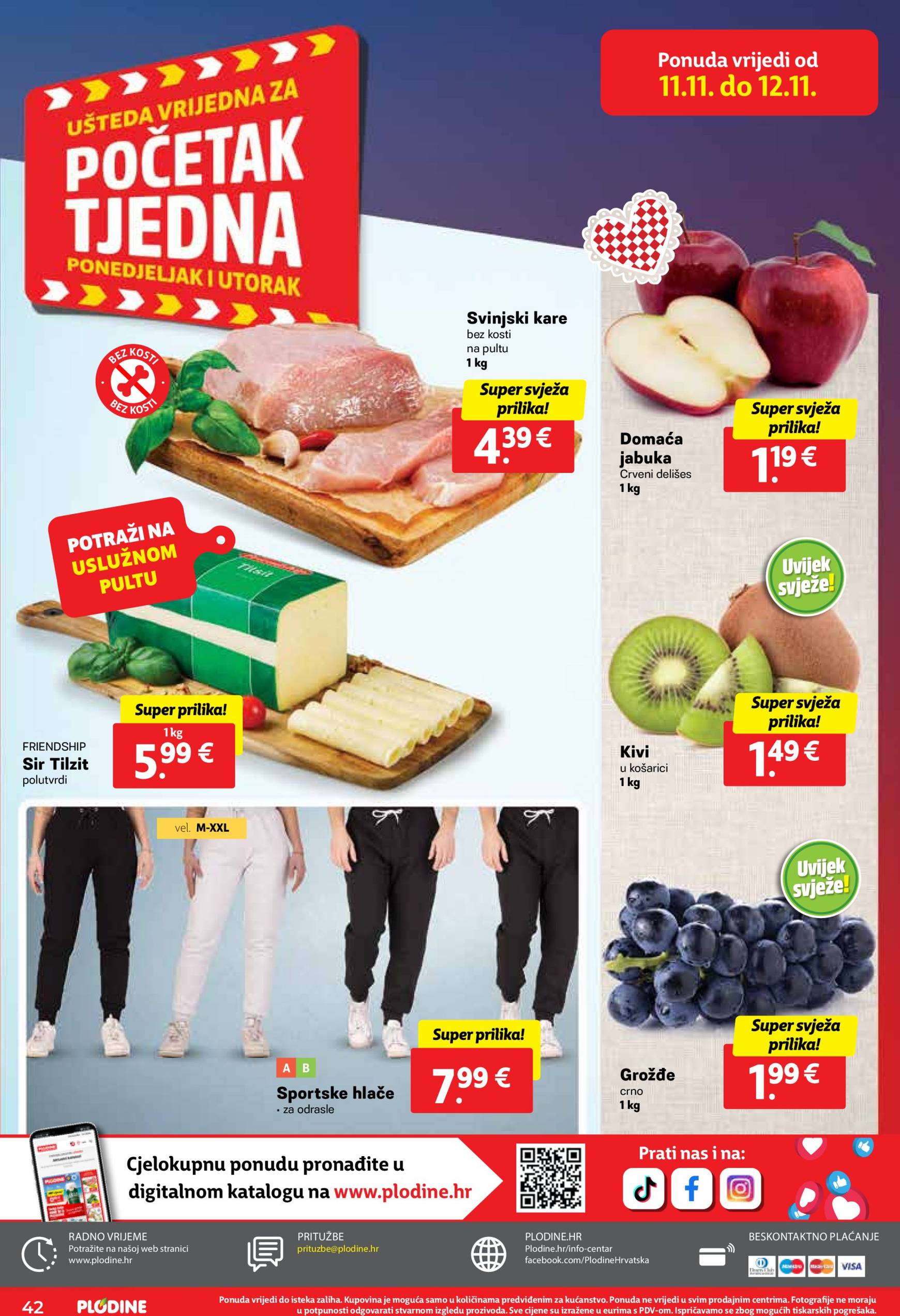 Plodine katalog vrijedi od 06.11. do 12.11. 42