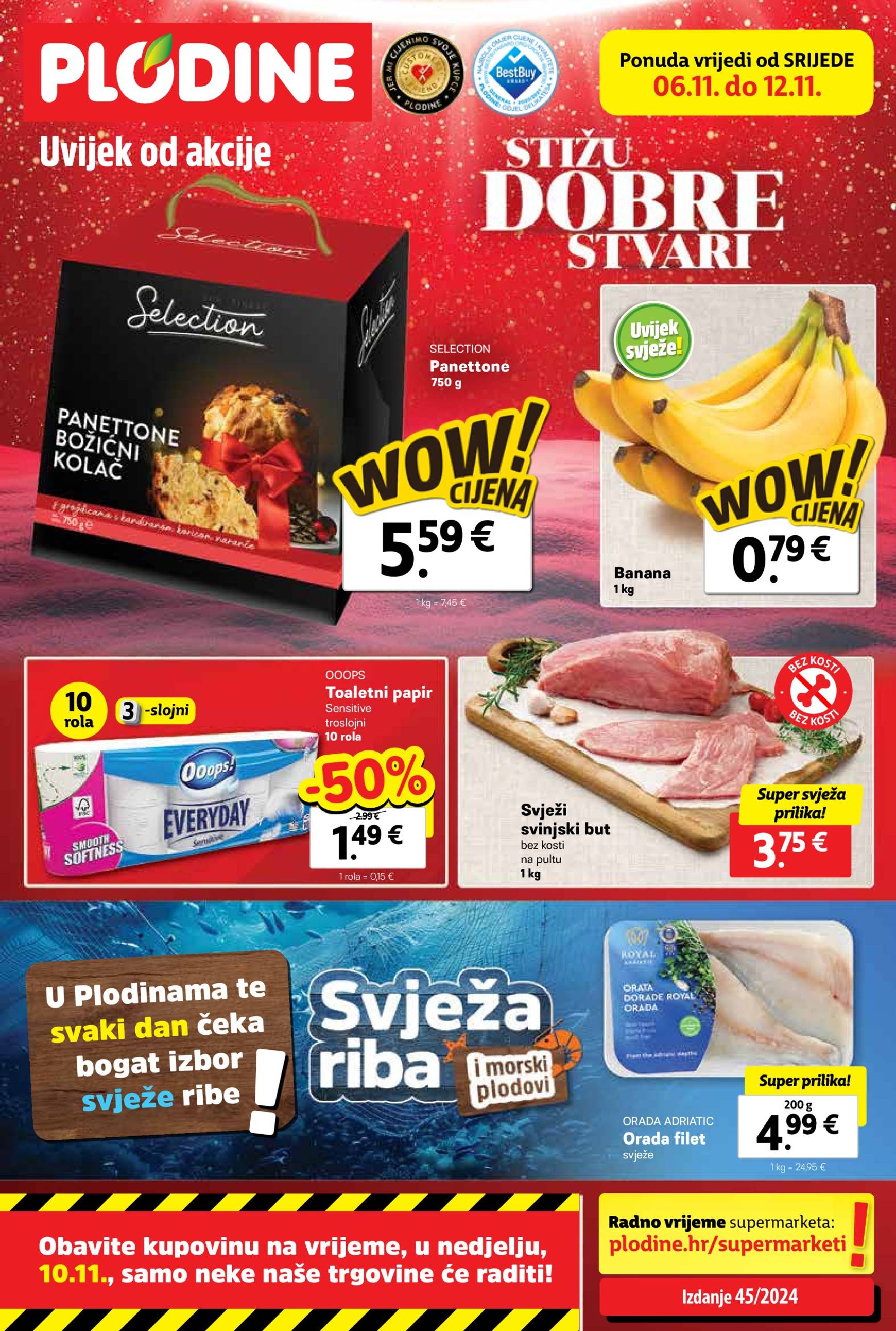 Plodine katalog vrijedi od 06.11. do 12.11.