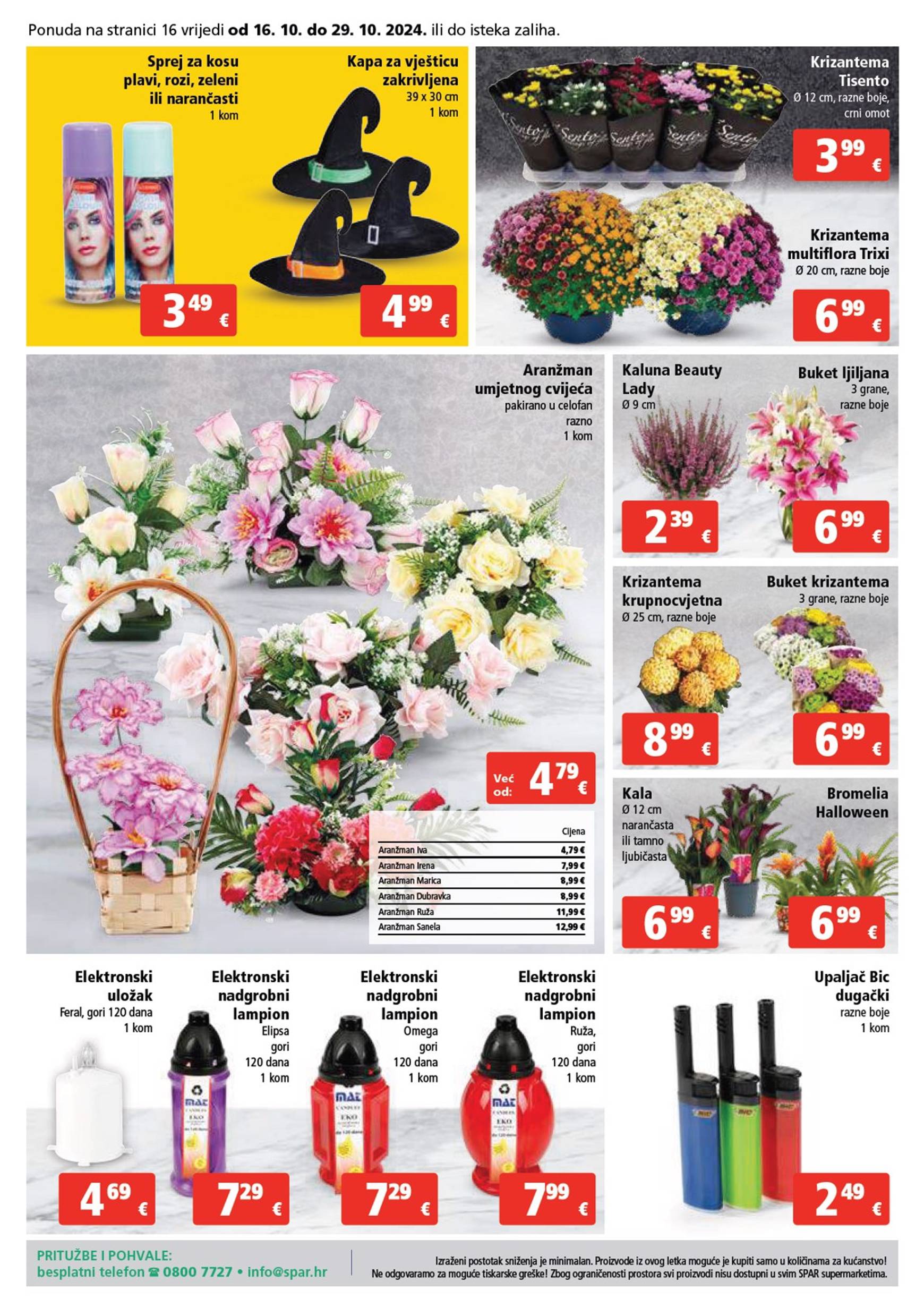 SPAR katalog vrijedi od 16.10. do 22.10. 16