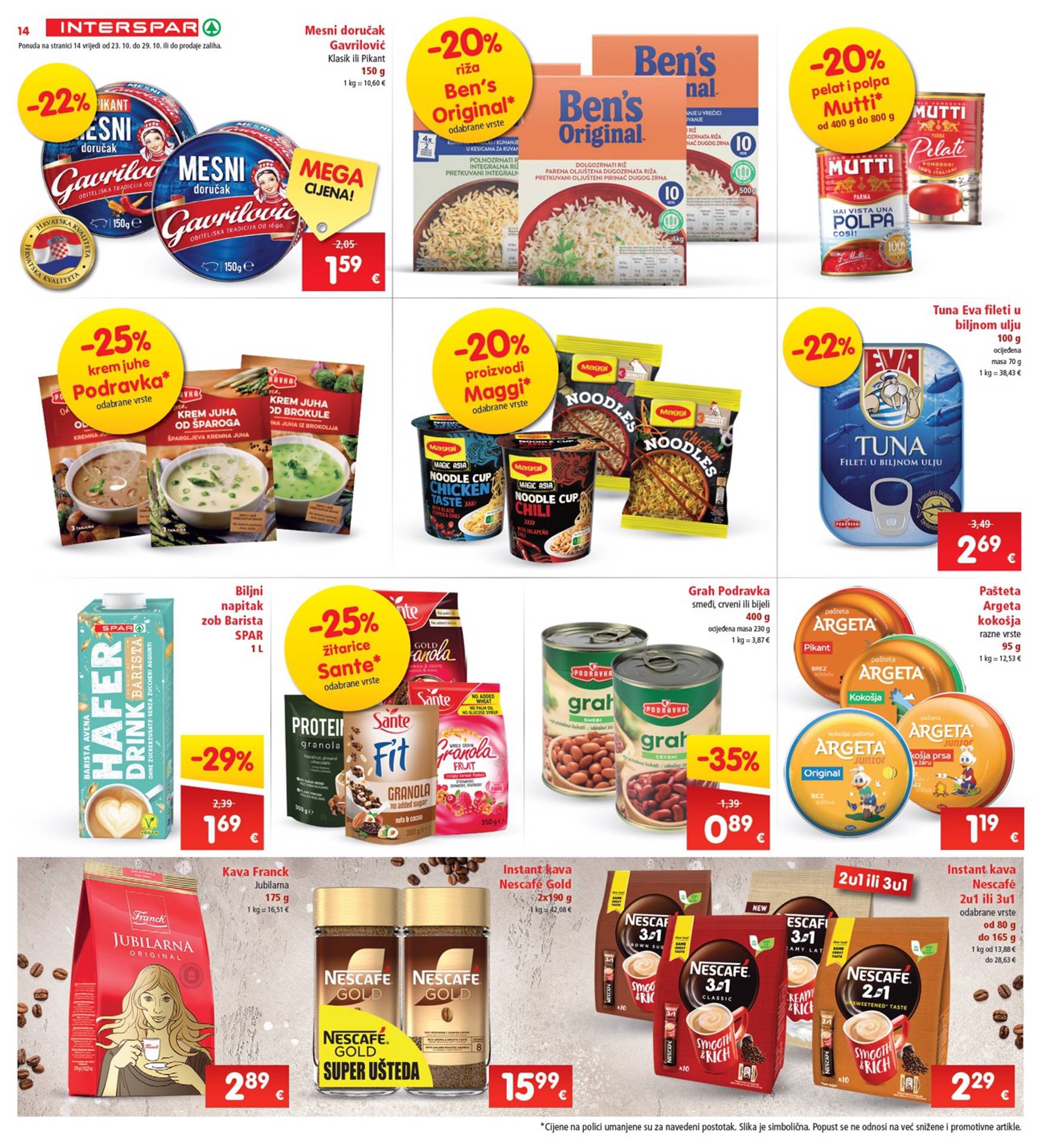 INTERSPAR katalog vrijedi od 23.10. do 29.10. 14