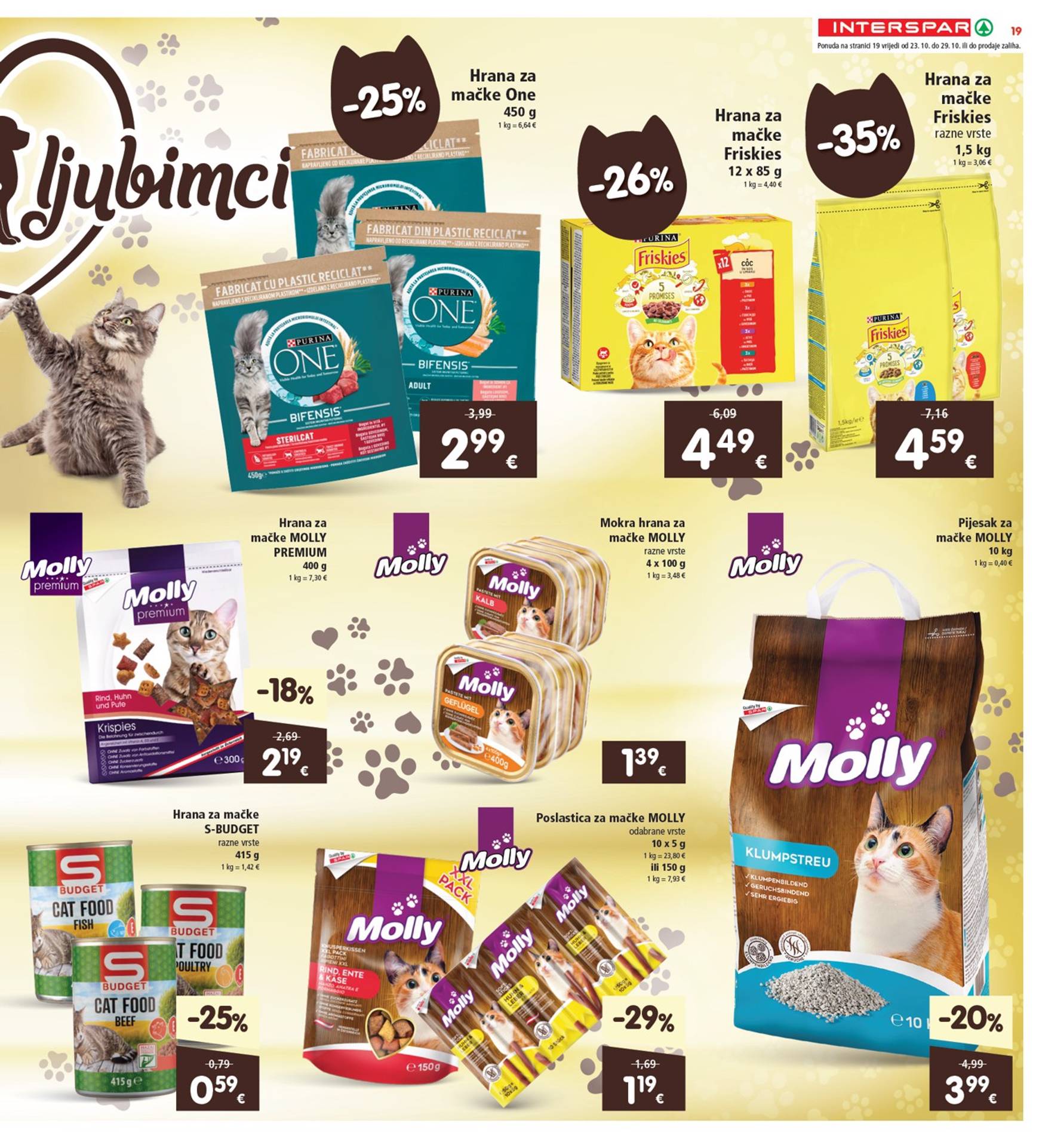 INTERSPAR katalog vrijedi od 23.10. do 29.10. 19