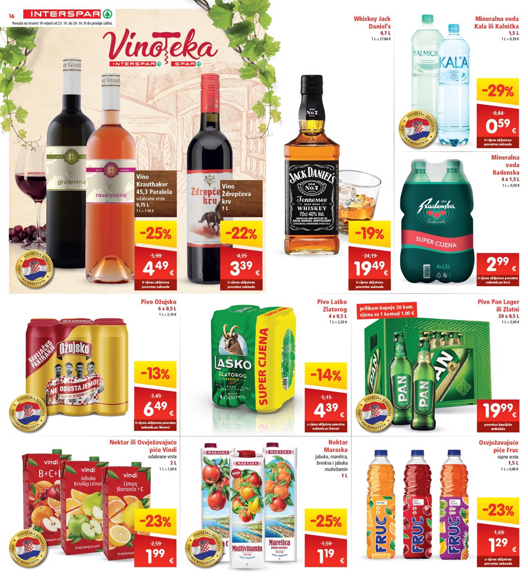 INTERSPAR katalog vrijedi od 23.10. do 29.10. 16