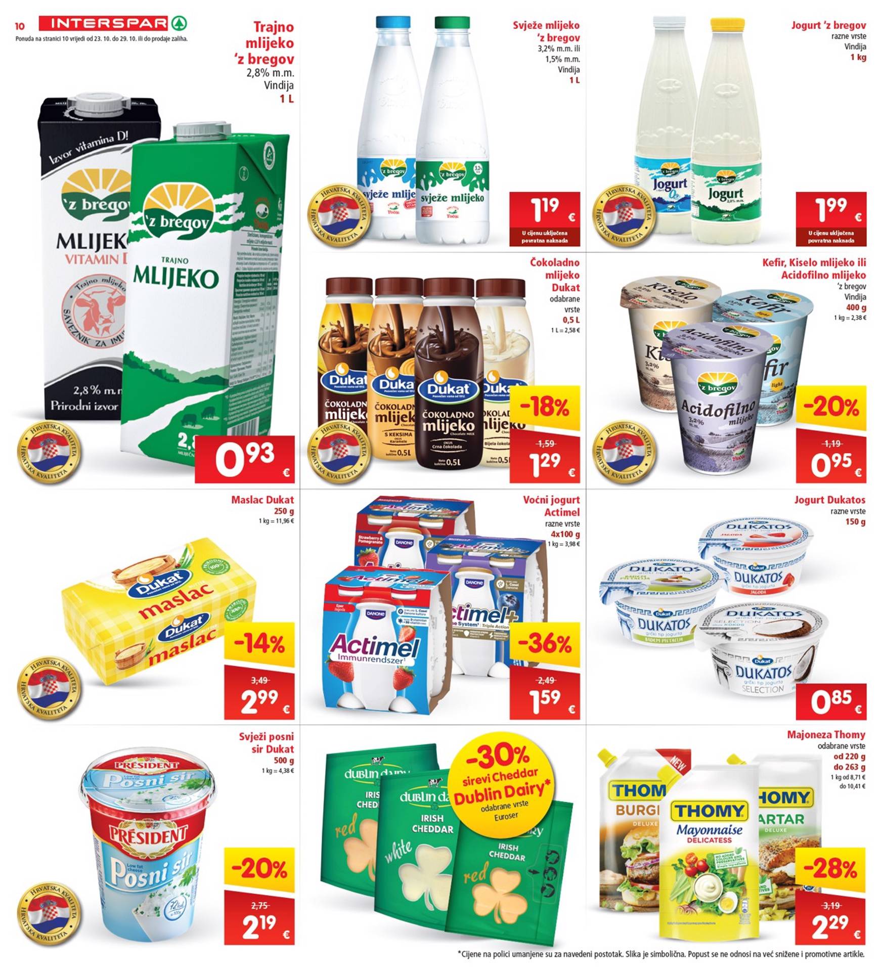 INTERSPAR katalog vrijedi od 23.10. do 29.10. 10