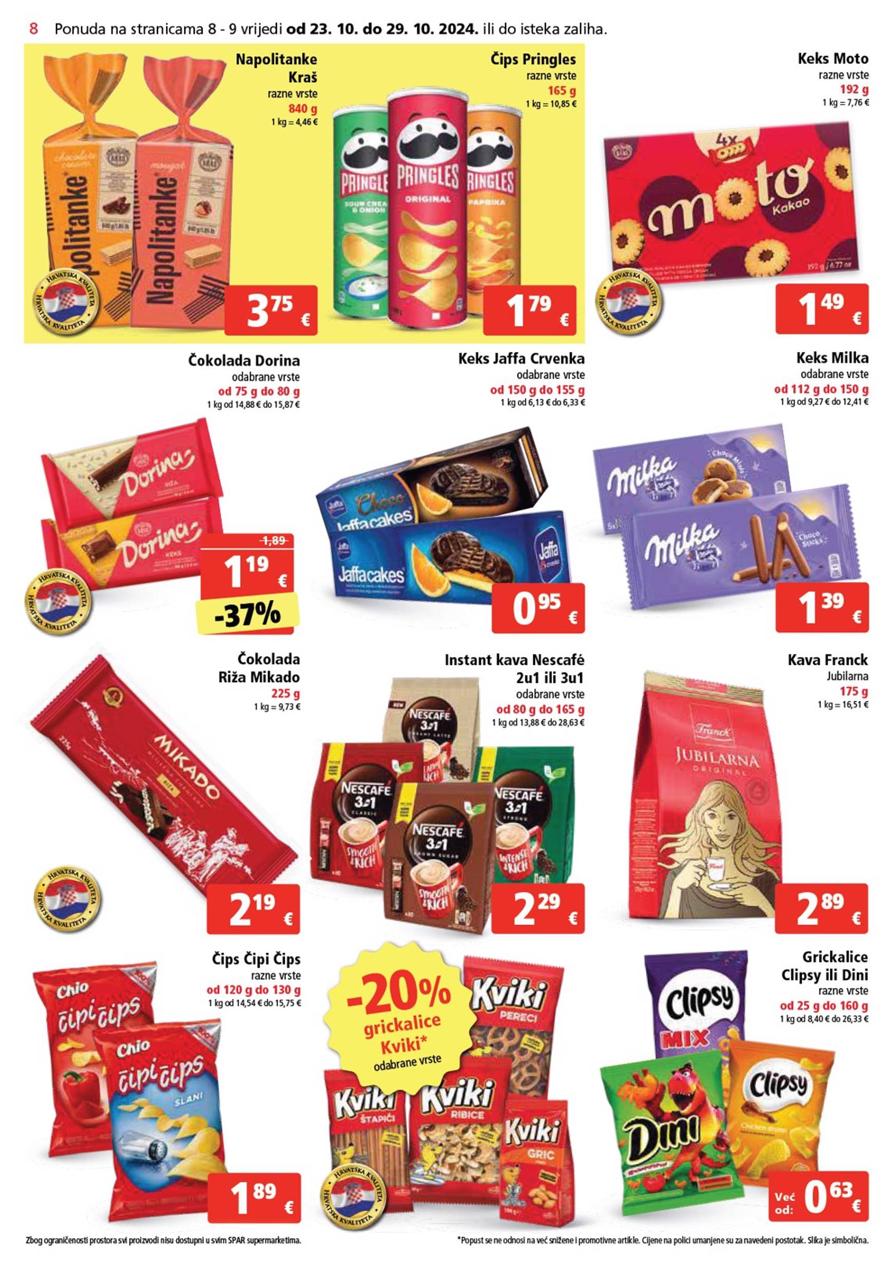 SPAR katalog vrijedi od 23.10. do 29.10. 8