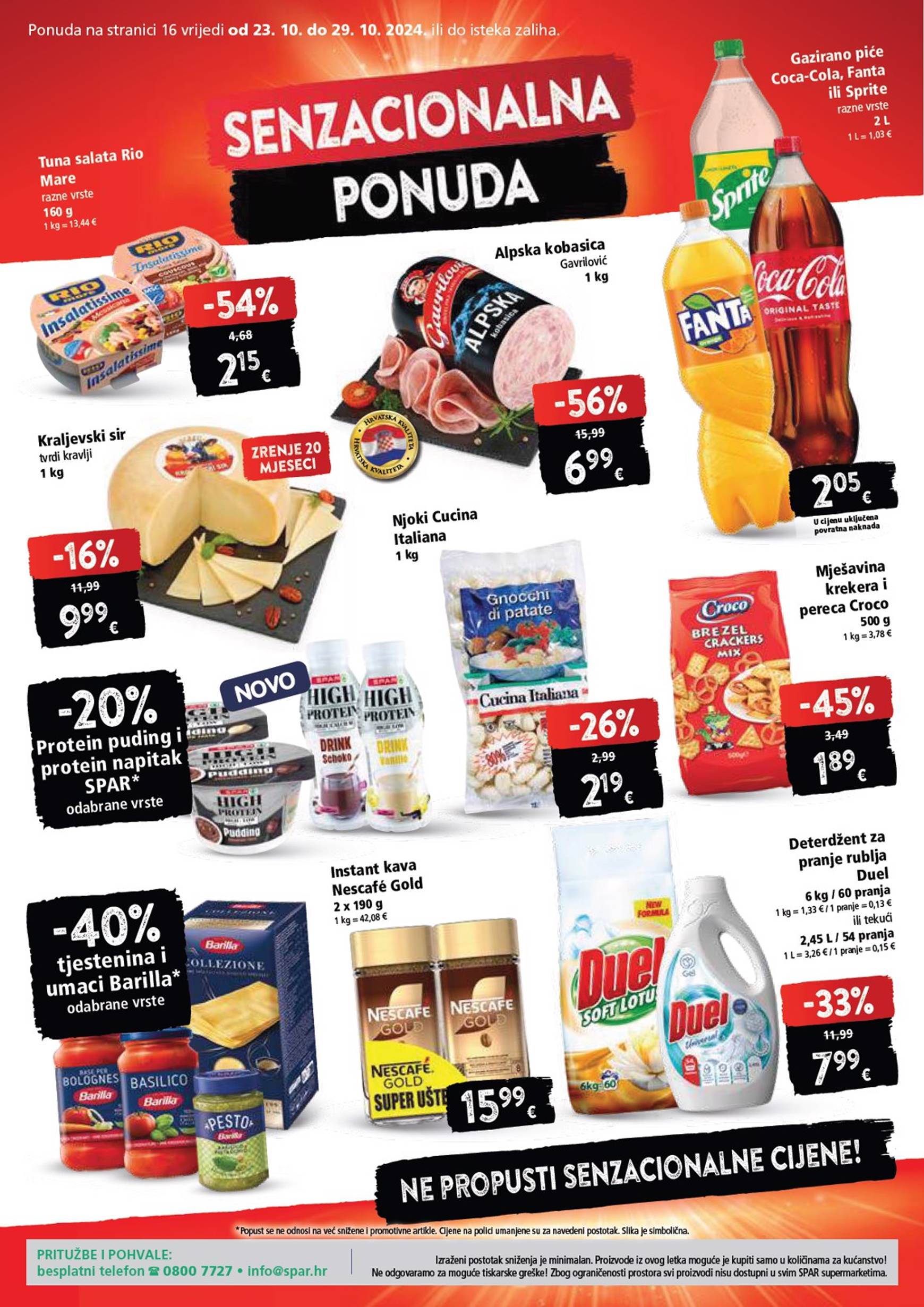 SPAR katalog vrijedi od 23.10. do 29.10. 16