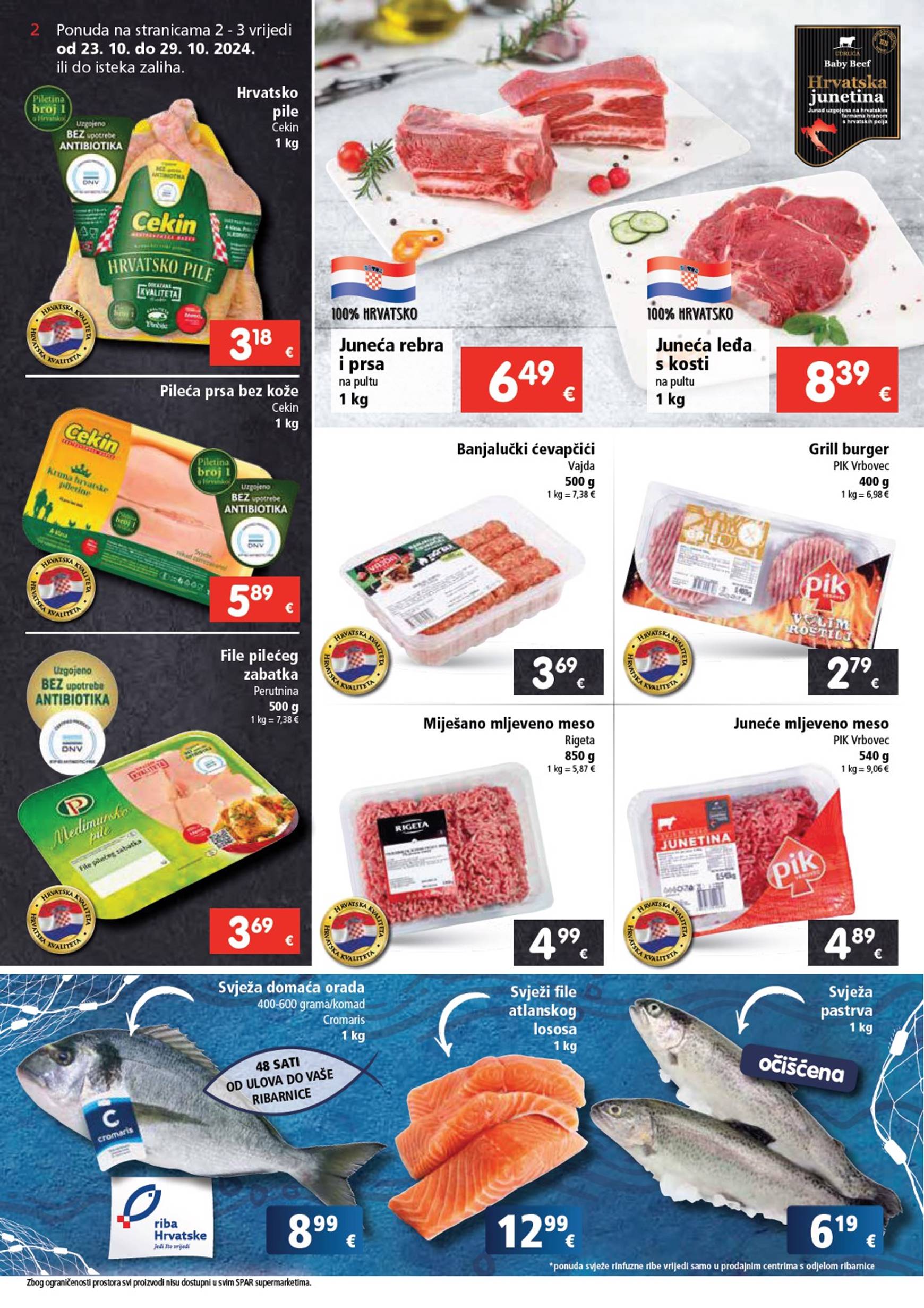 SPAR katalog vrijedi od 23.10. do 29.10. 2