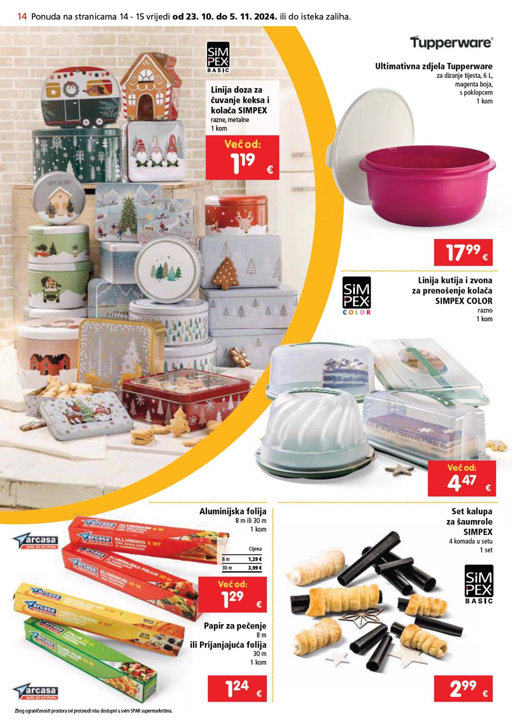 SPAR katalog vrijedi od 23.10. do 29.10. 14