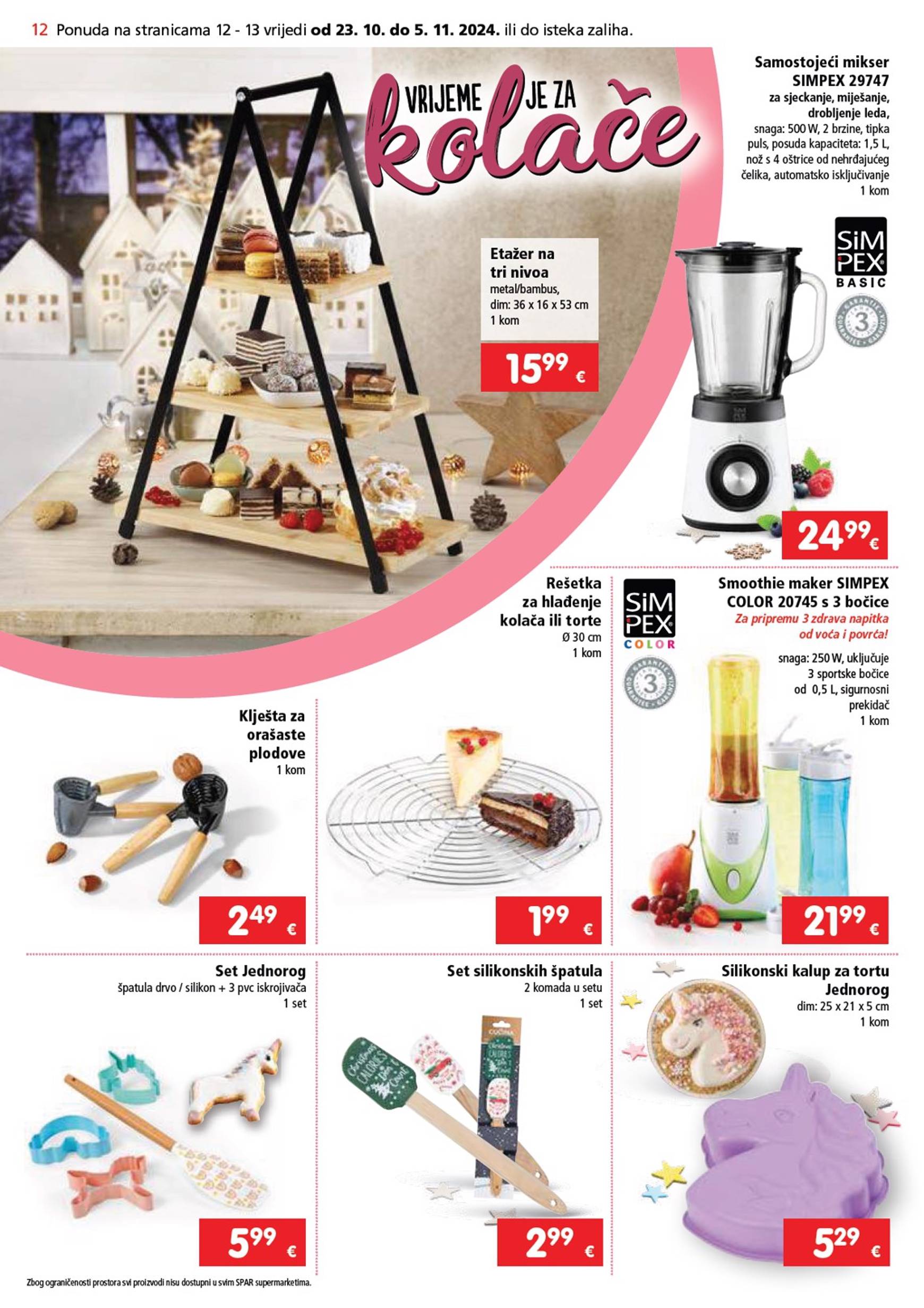 SPAR katalog vrijedi od 23.10. do 29.10. 12