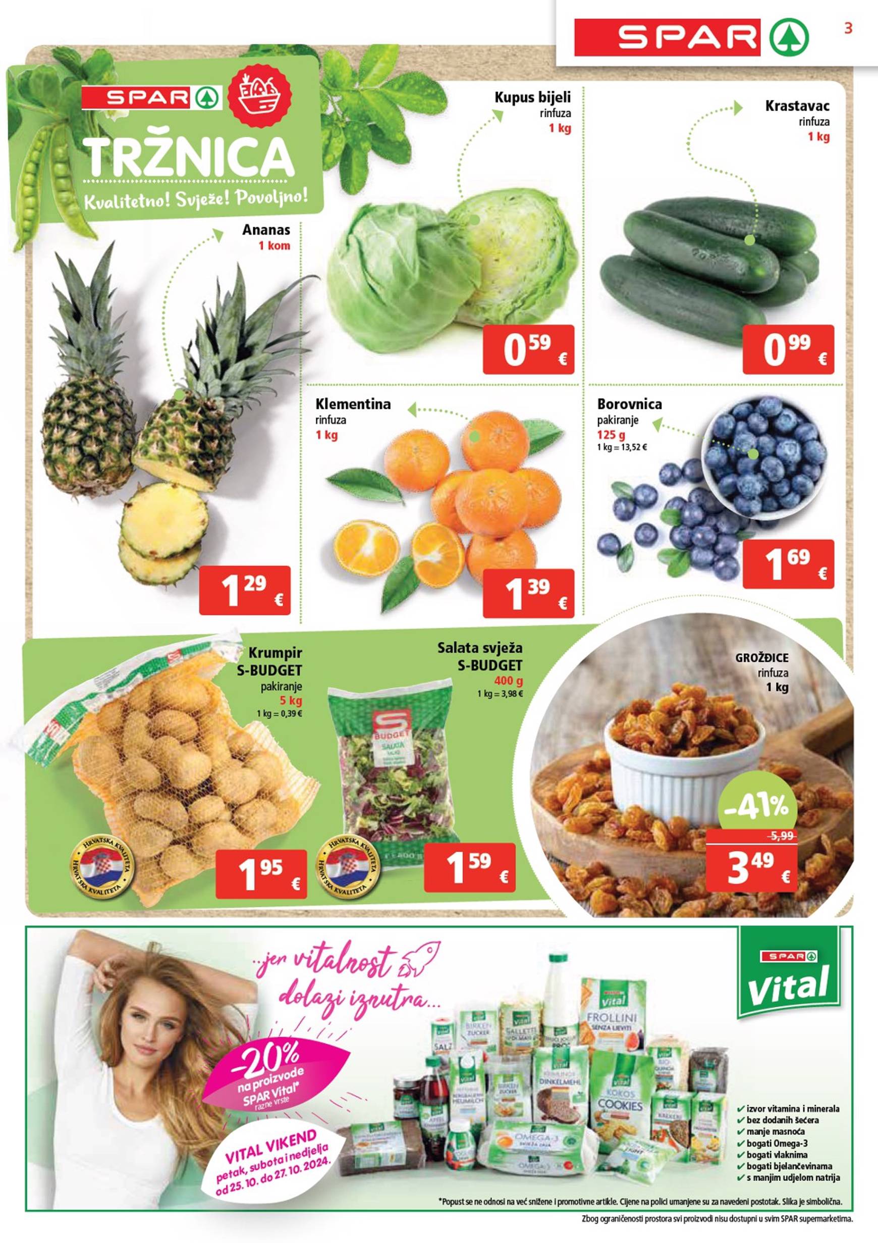 SPAR katalog vrijedi od 23.10. do 29.10. 3