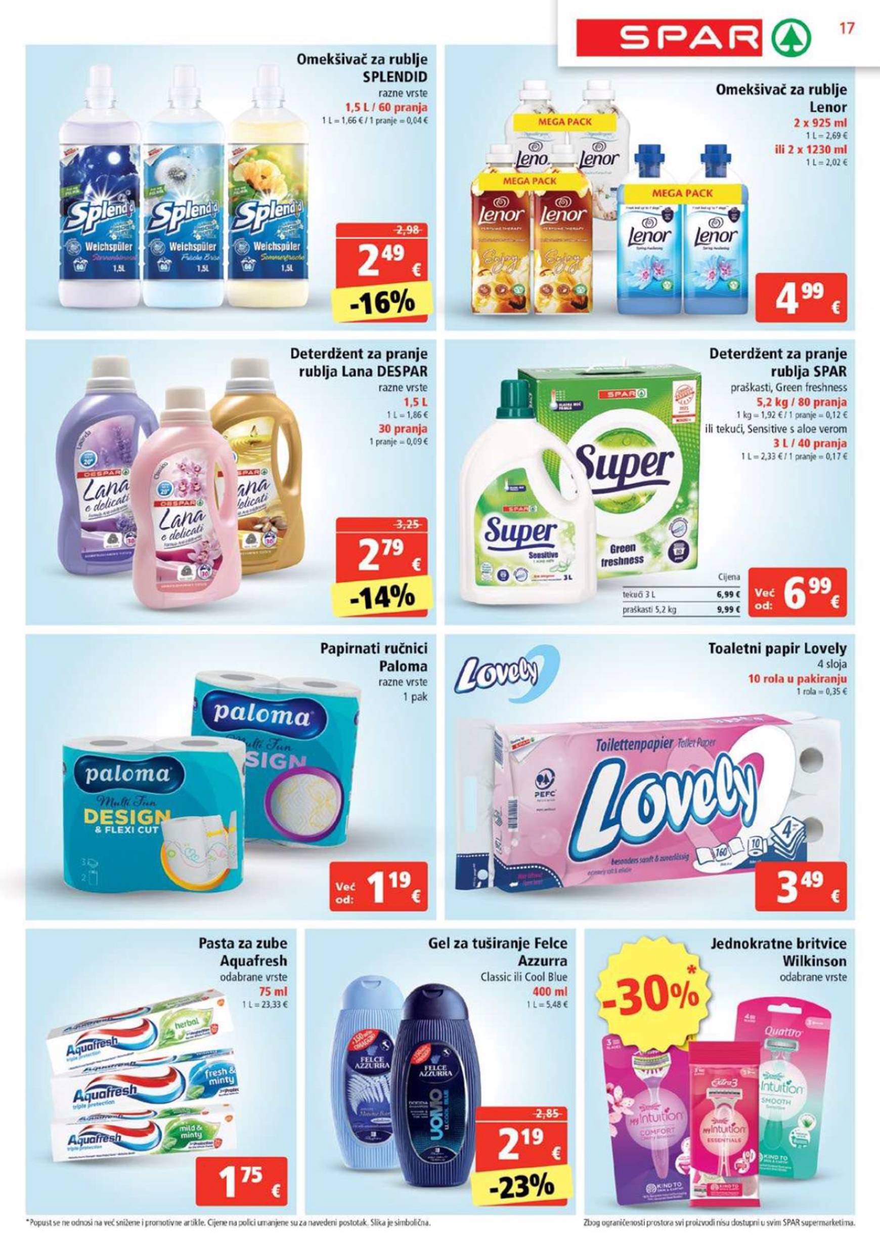 SPAR katalog vrijedi od 30.10. do 05.11. 17