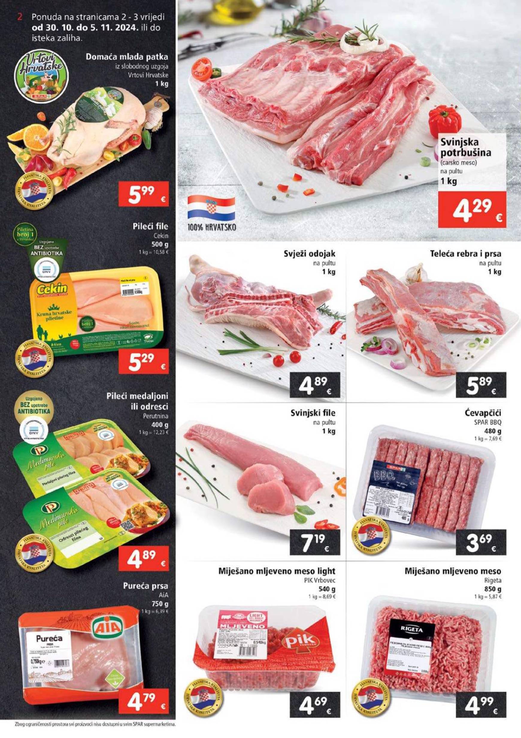 SPAR katalog vrijedi od 30.10. do 05.11. 2