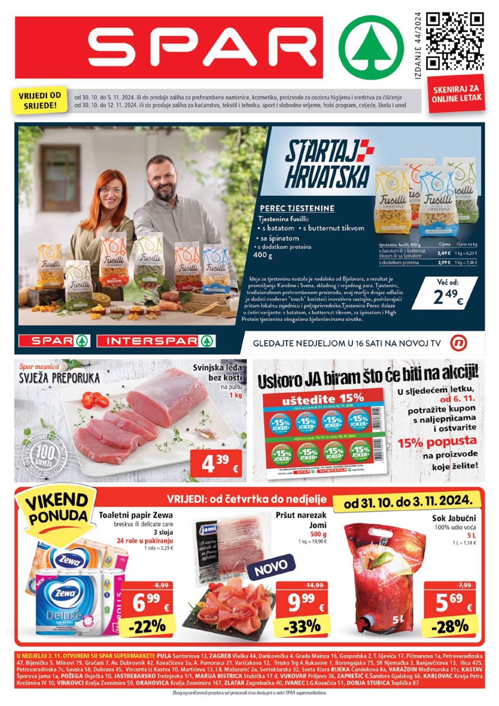 SPAR katalog vrijedi od 30.10. do 05.11.