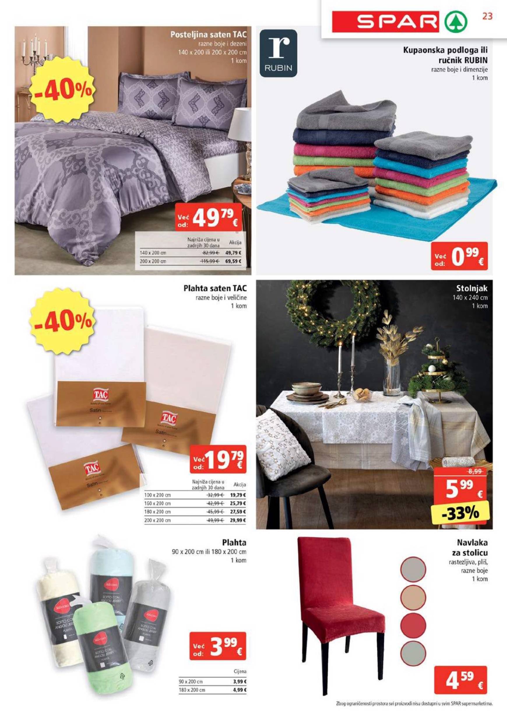 SPAR katalog vrijedi od 30.10. do 05.11. 23