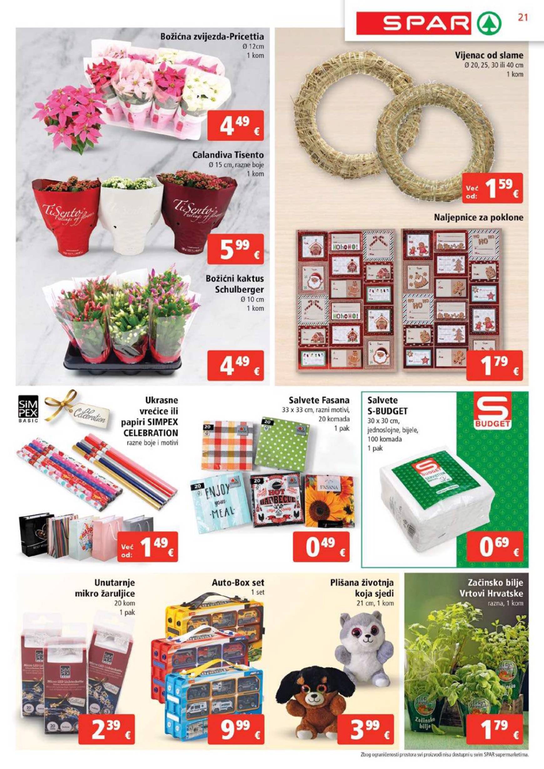 SPAR katalog vrijedi od 30.10. do 05.11. 21