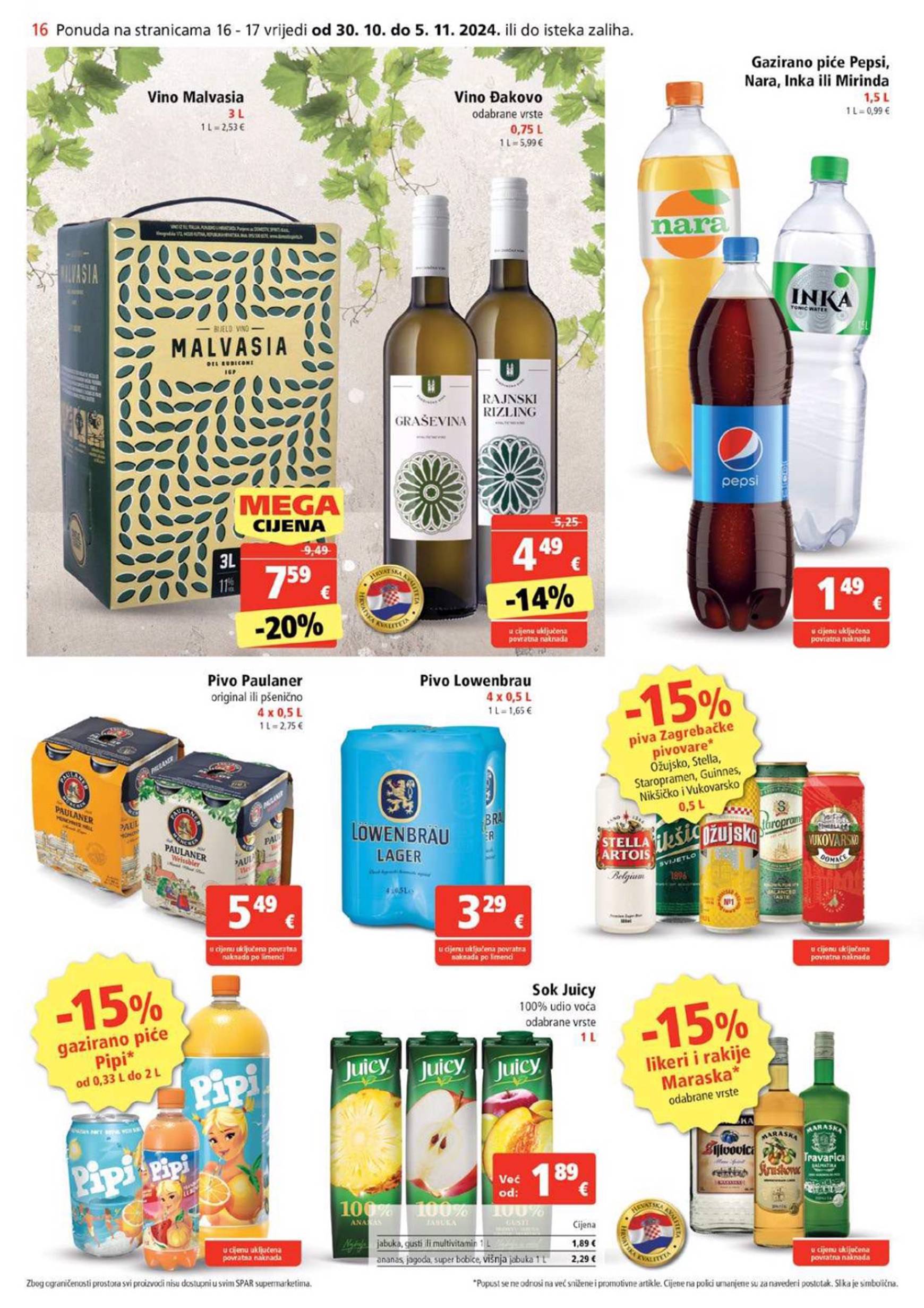 SPAR katalog vrijedi od 30.10. do 05.11. 16