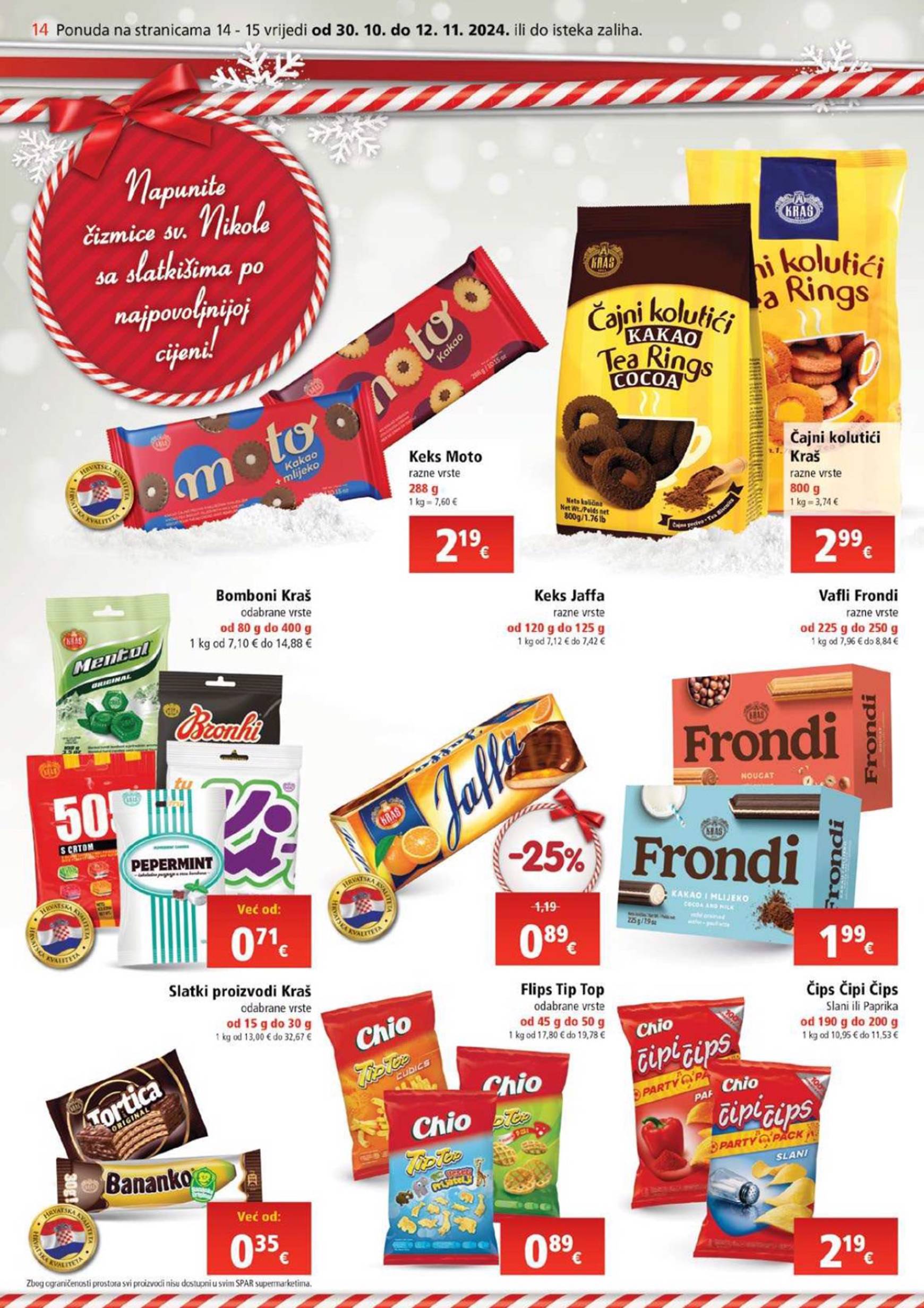 SPAR katalog vrijedi od 30.10. do 05.11. 14