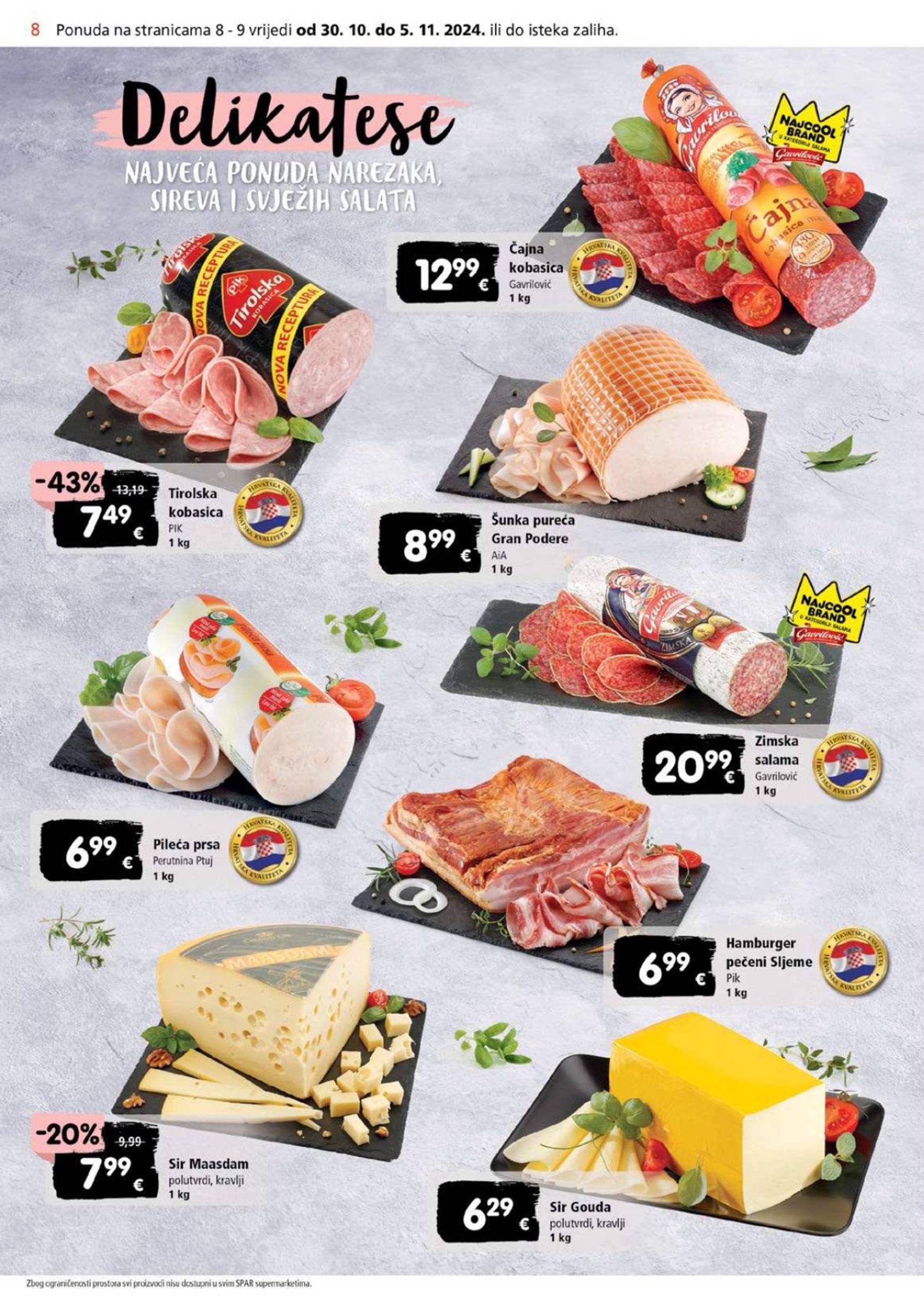 SPAR katalog vrijedi od 30.10. do 05.11. 8