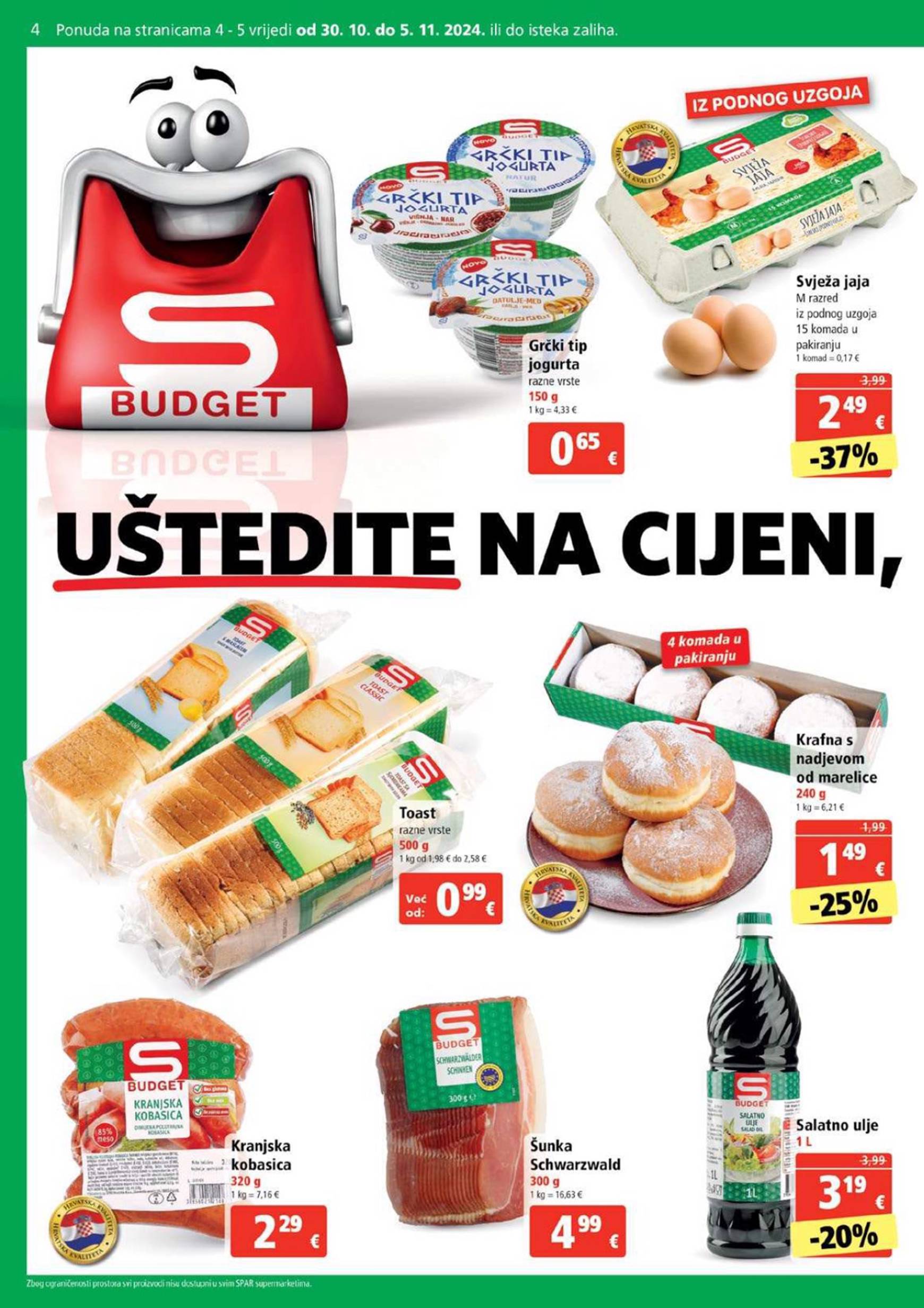 SPAR katalog vrijedi od 30.10. do 05.11. 4