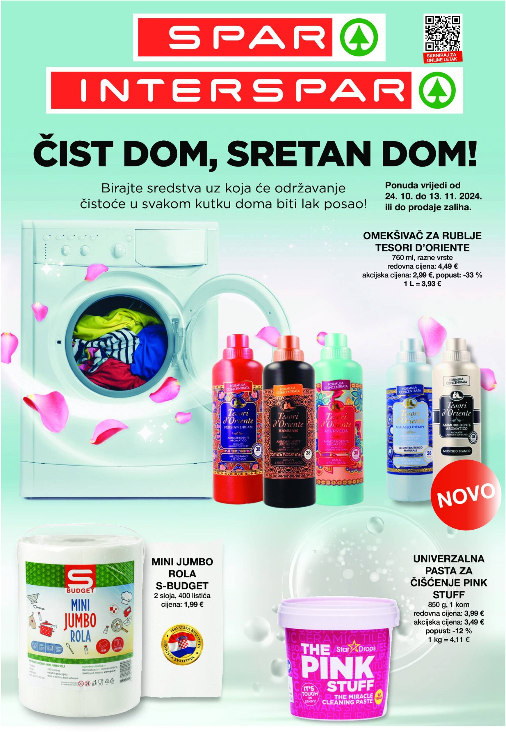 SPAR - Čist dom, sretan dom! katalog vrijedi od 24.10. do 13.11.