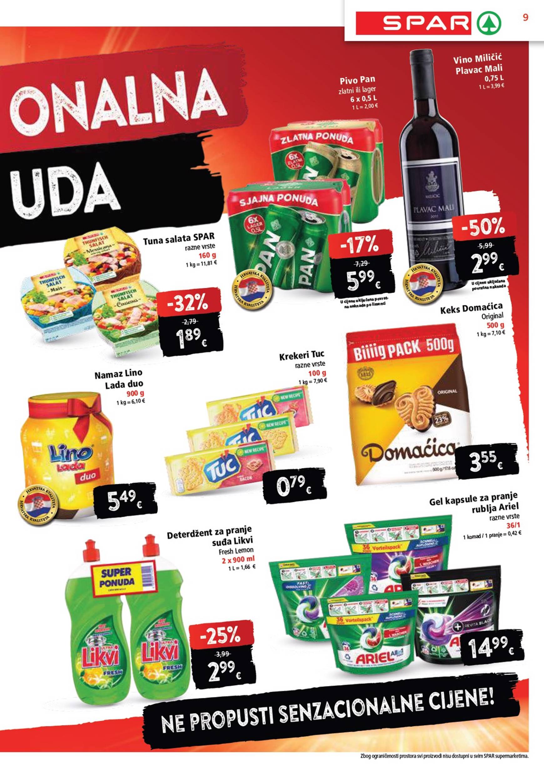 SPAR katalog vrijedi od 06.11. do 12.11. 9