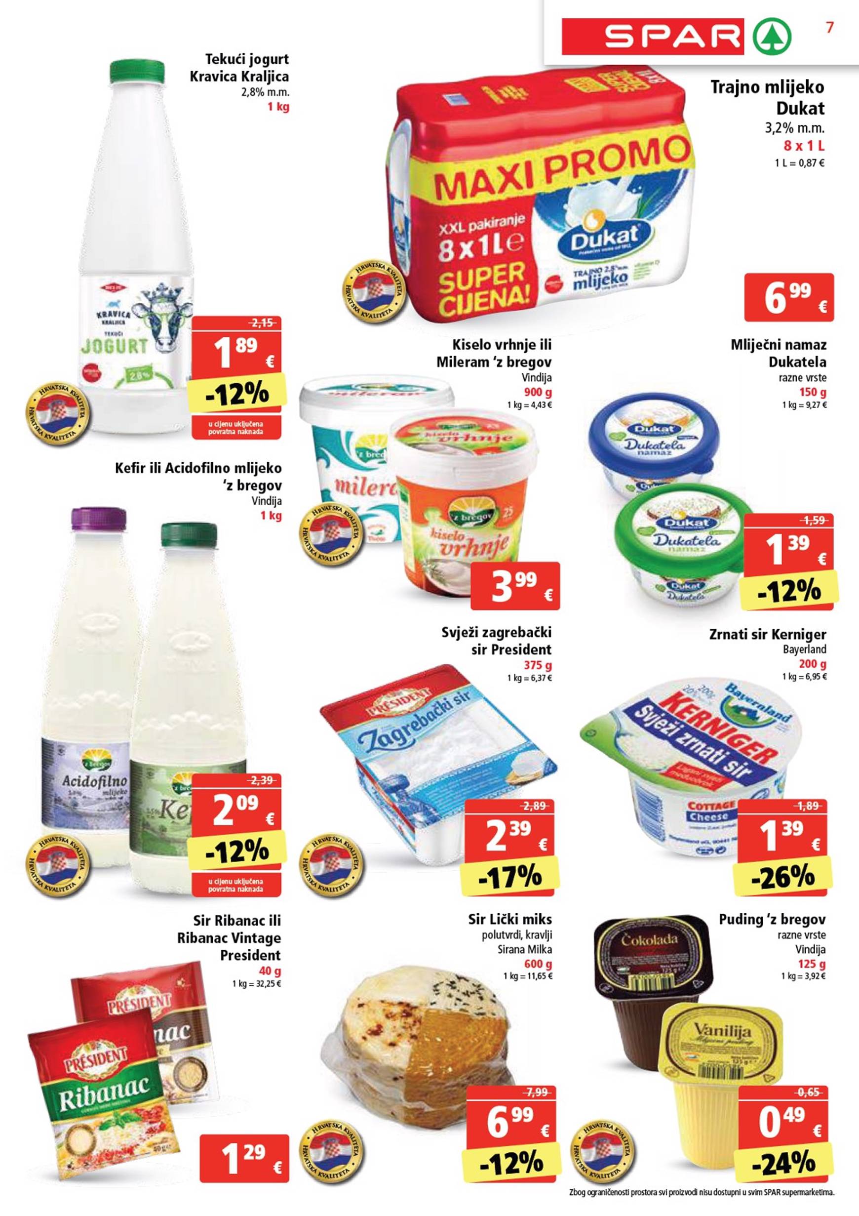 SPAR katalog vrijedi od 06.11. do 12.11. 7