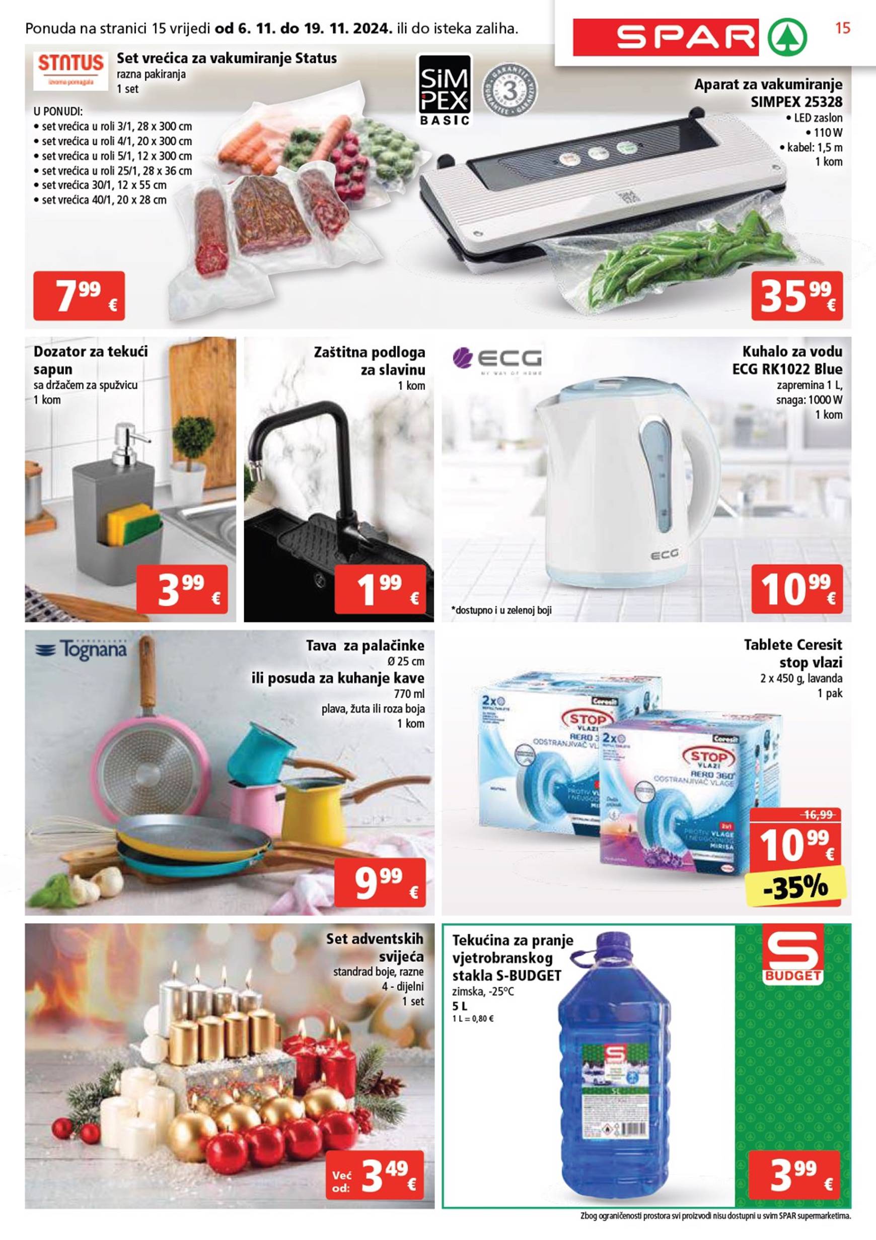 SPAR katalog vrijedi od 06.11. do 12.11. 15